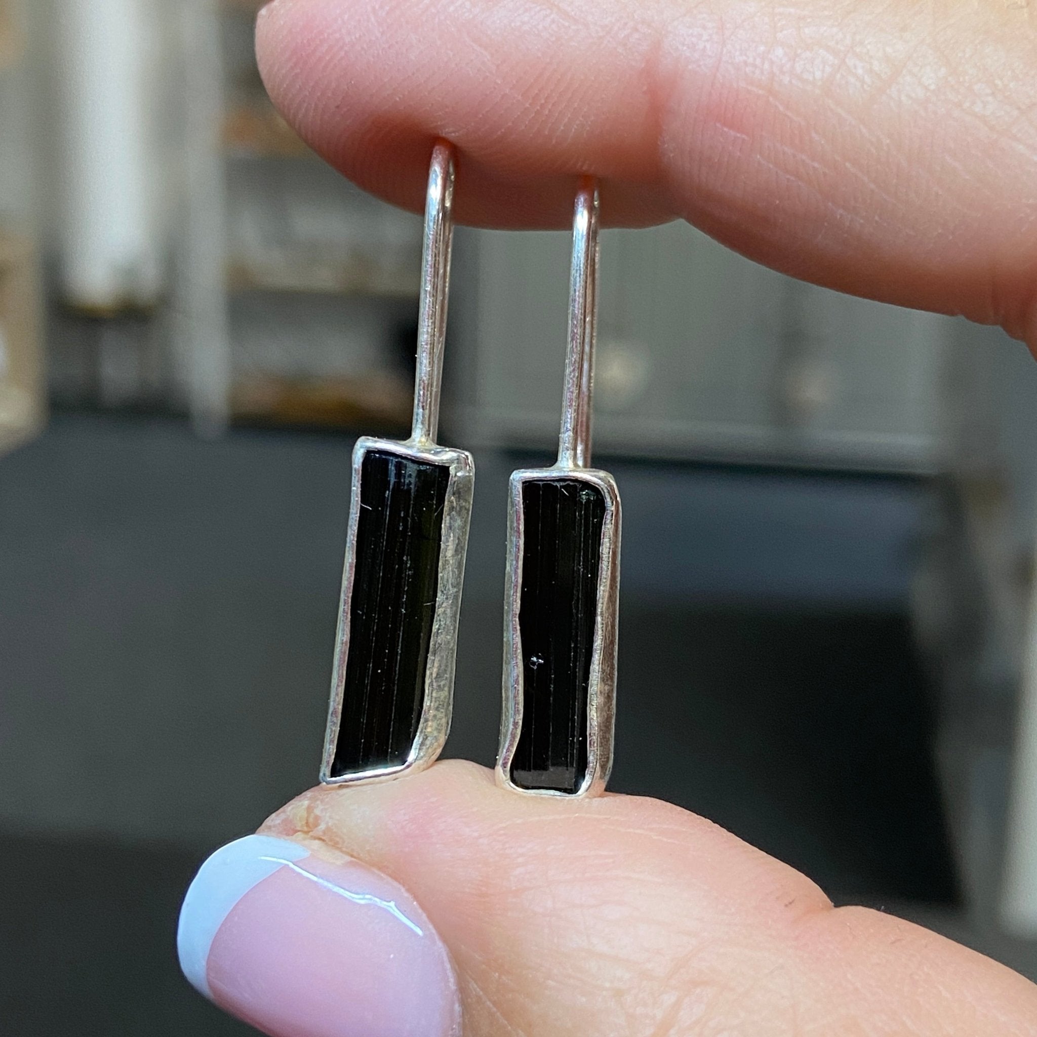 Verdelite Tourmaline Earrings – Bespoke by Song of the Sea