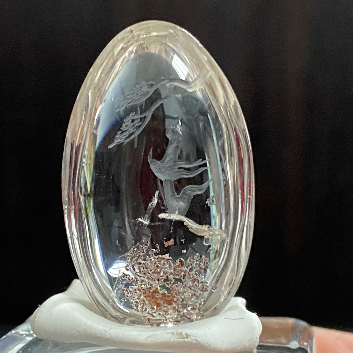 Higher Realm Canopy — AAA Diamond-Etched Clear Landscape Quartz