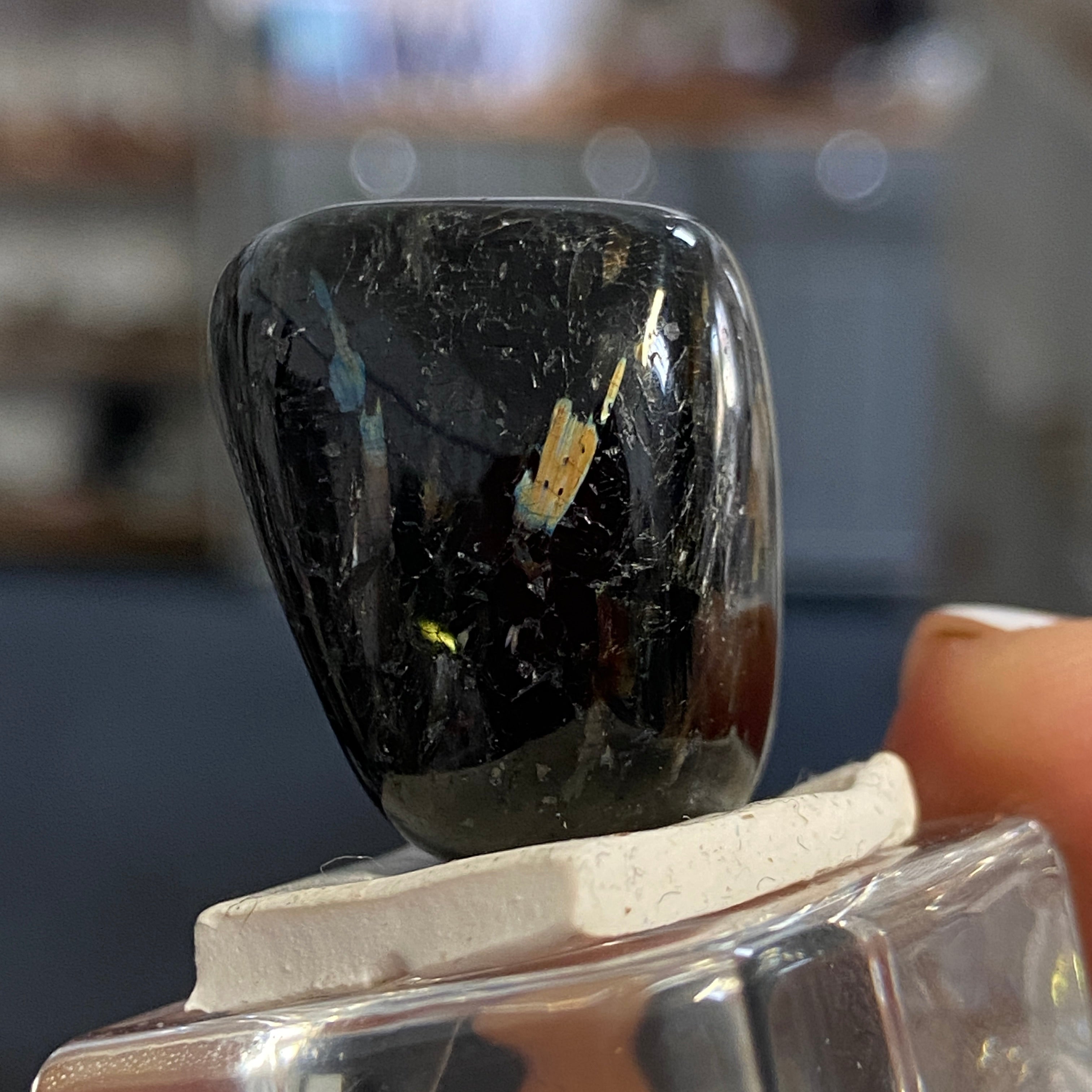 The Best Nuummite from Greenland - Tumbled Stone - AAA