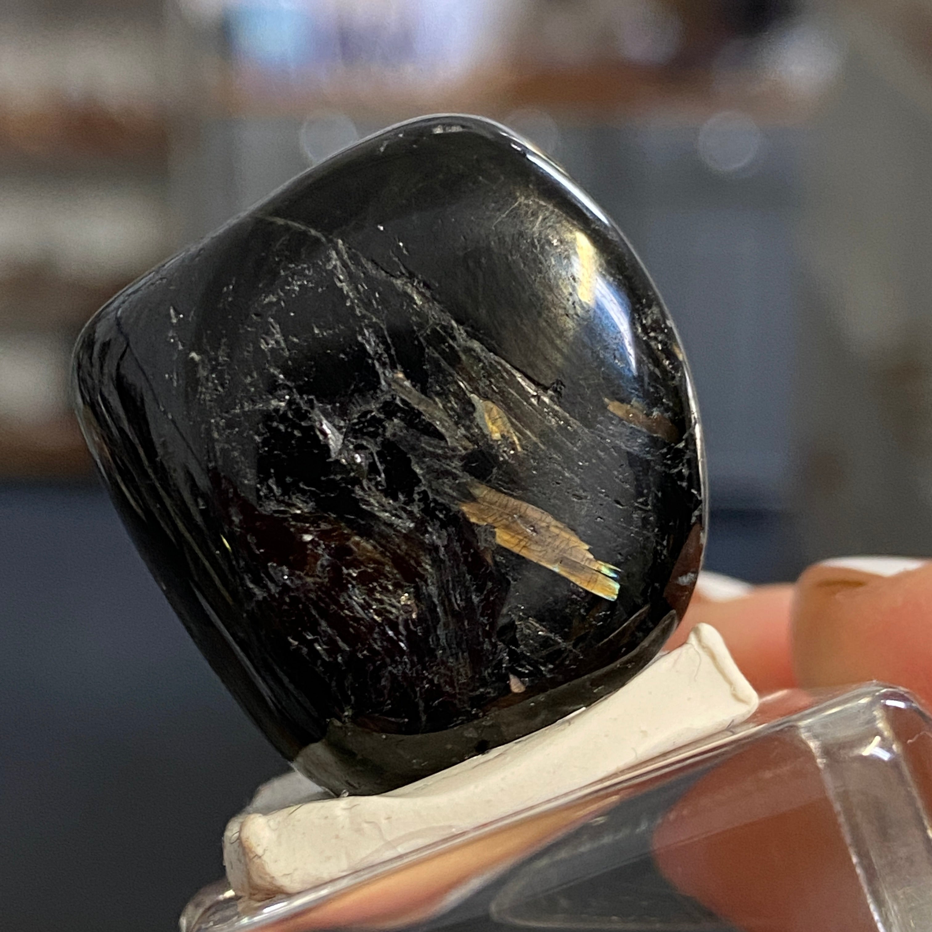 The Best Nuummite from Greenland - Tumbled Stone - AAA