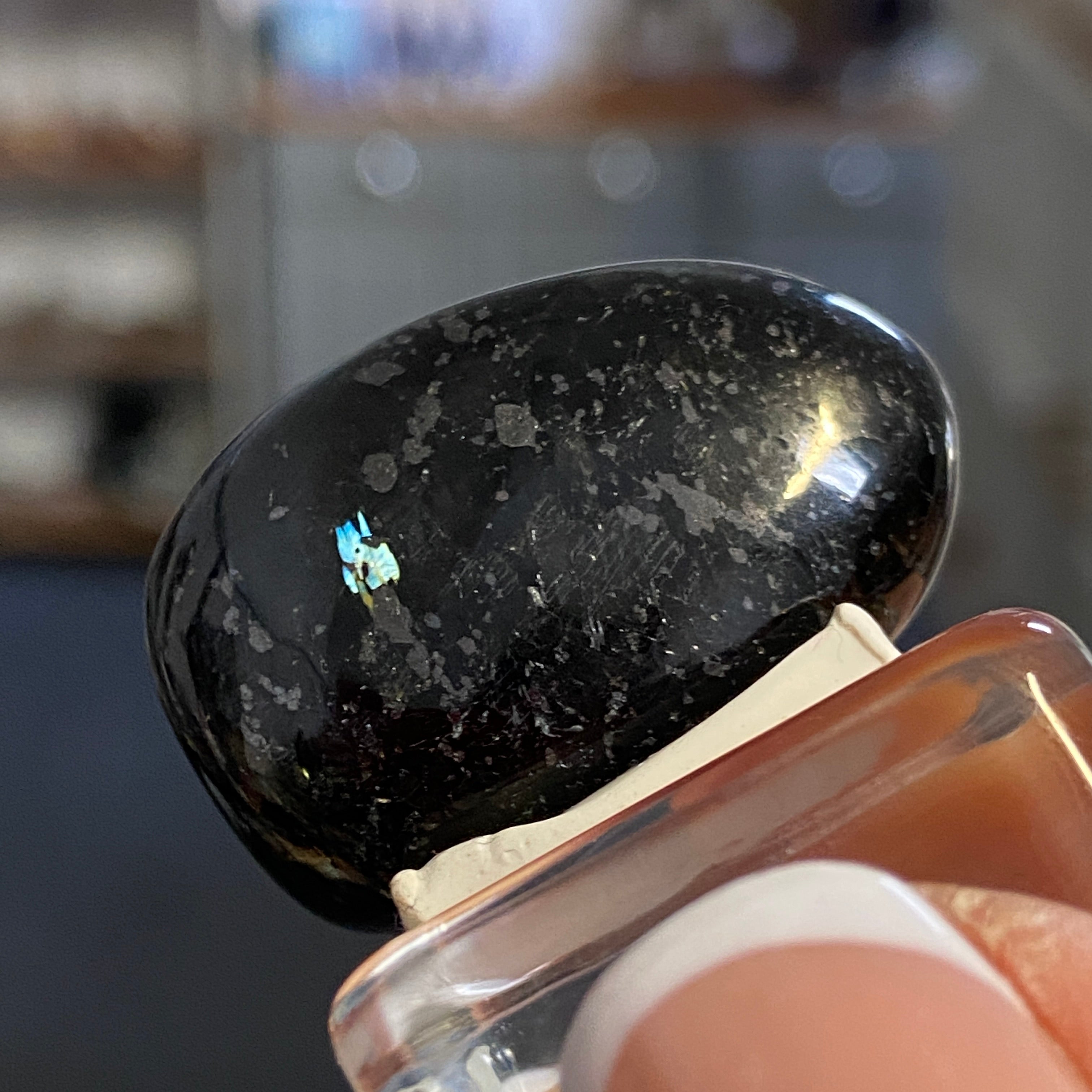 The Best Nuummite from Greenland - Tumbled Stone - AAA