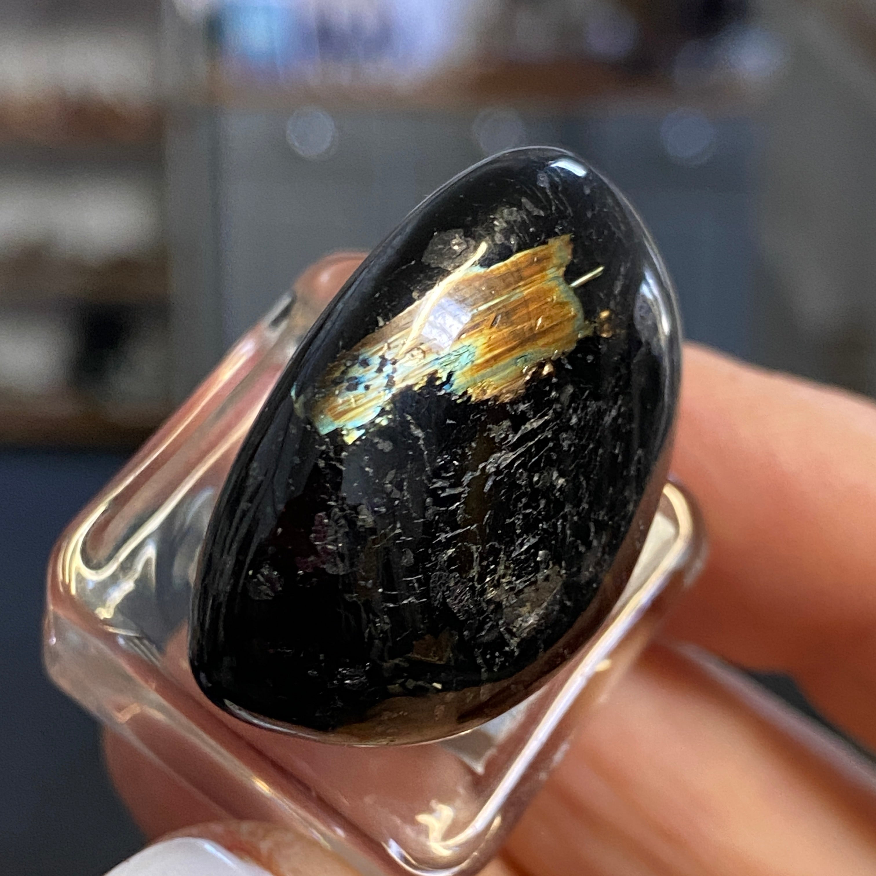 The Best Nuummite from Greenland - Tumbled Stone - AAA