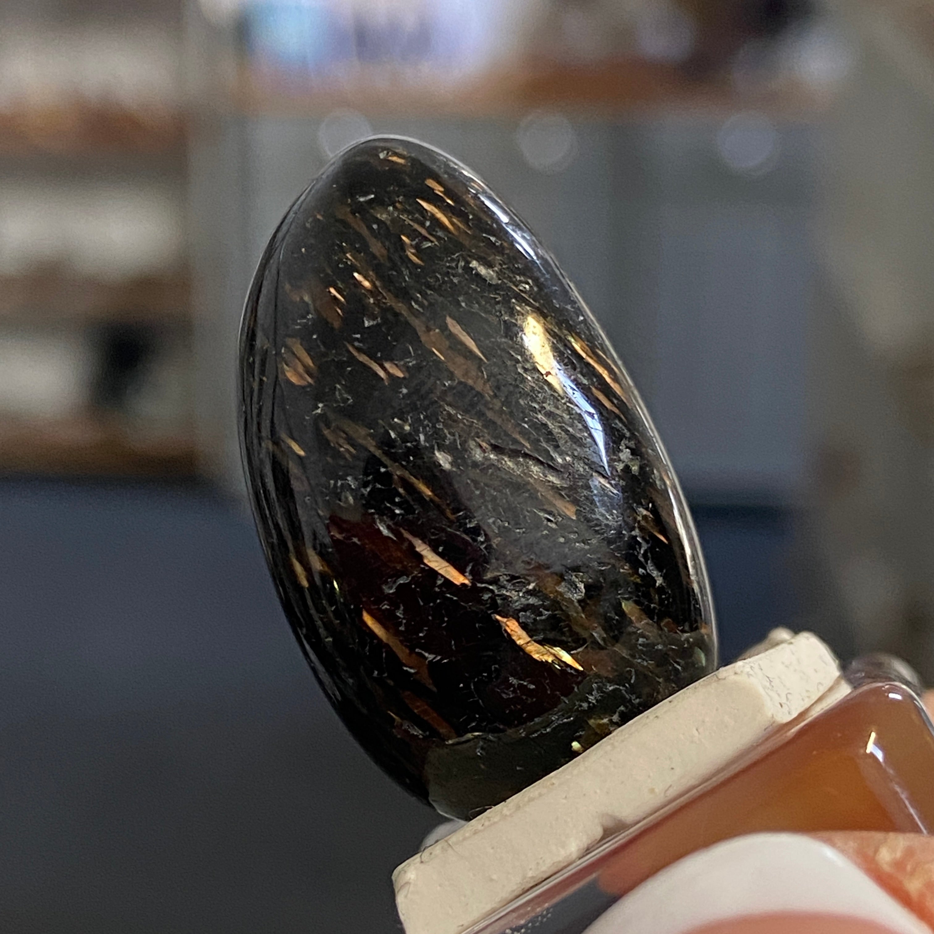 The Best Nuummite from Greenland - Tumbled Stone - AAA