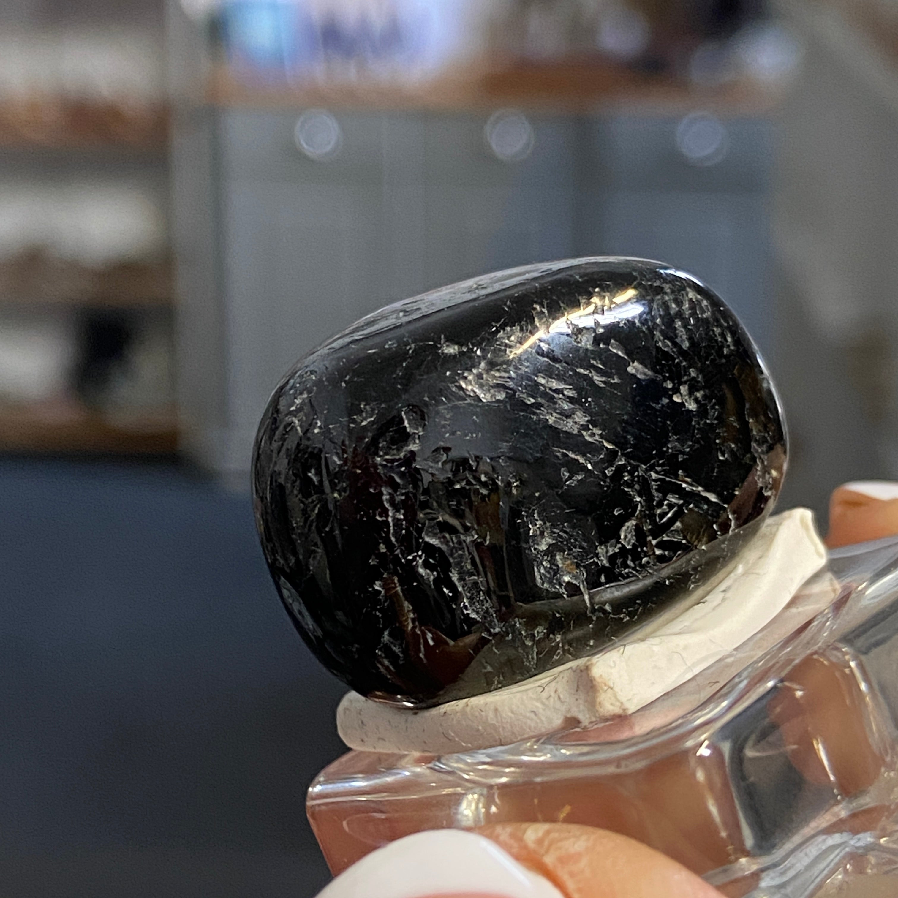 The Best Nuummite from Greenland - Tumbled Stone - AAA