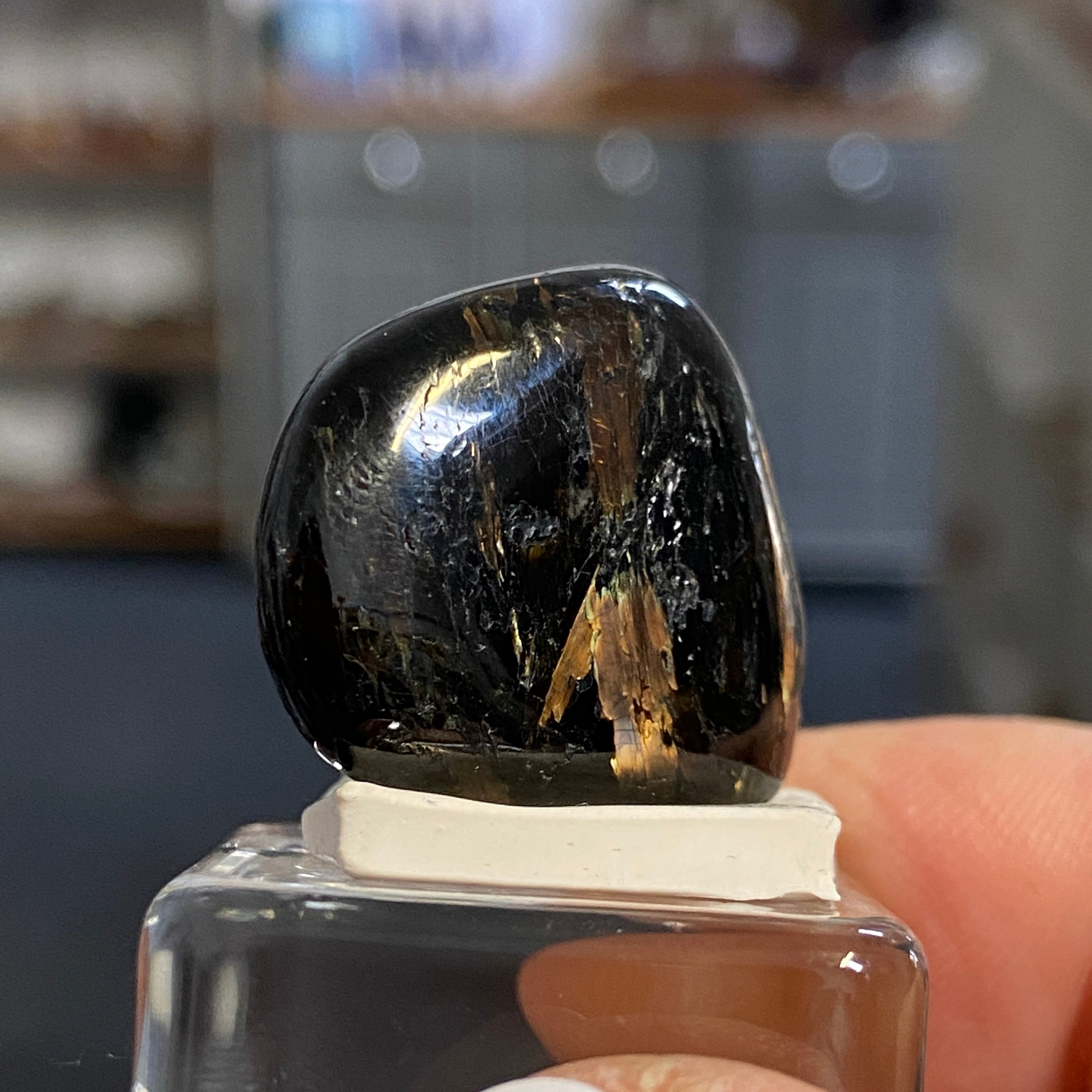 The Best Nuummite from Greenland - Tumbled Stone - AAA