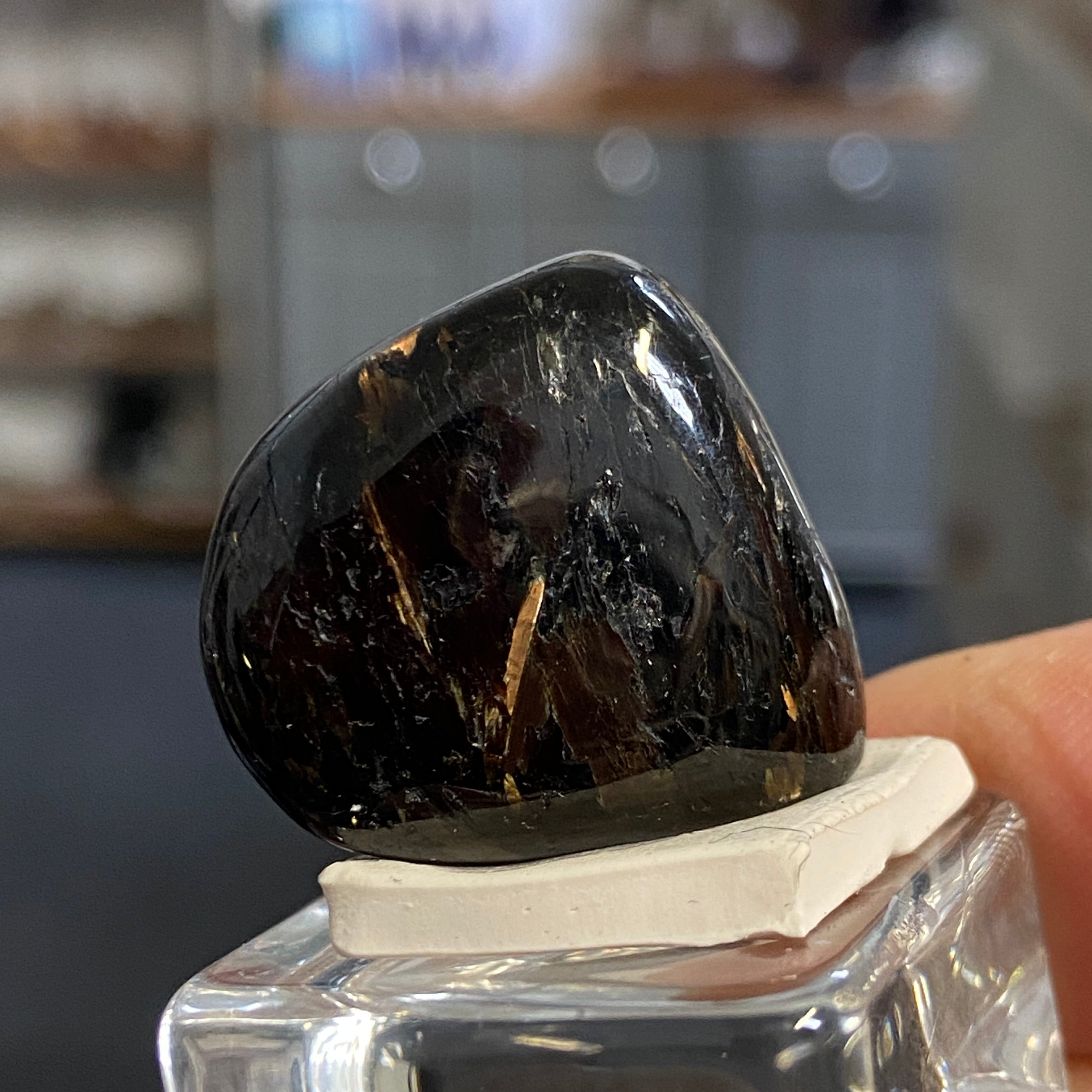 The Best Nuummite from Greenland - Tumbled Stone - AAA