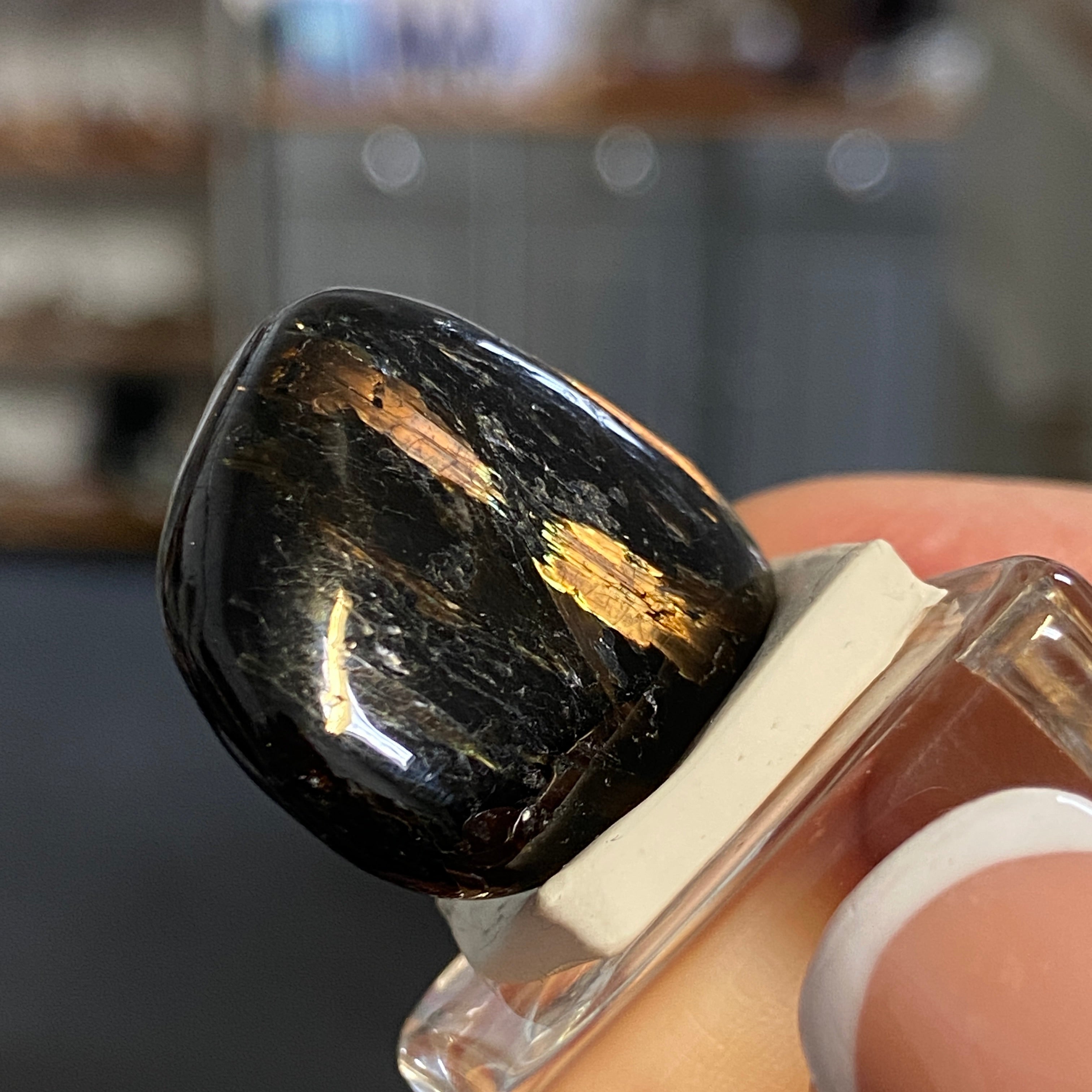 The Best Nuummite from Greenland - Tumbled Stone - AAA