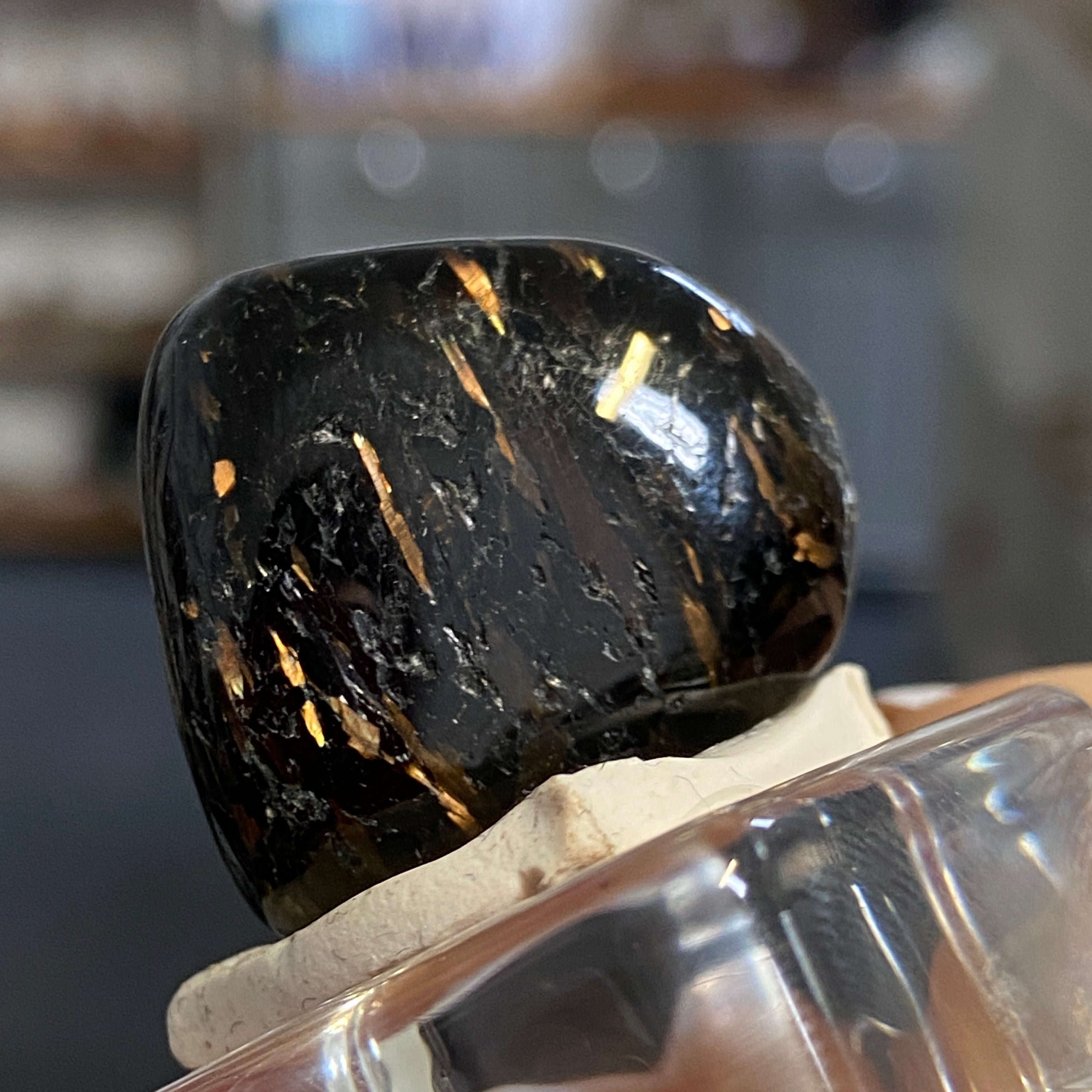 The Best Nuummite from Greenland - Tumbled Stone - AAA