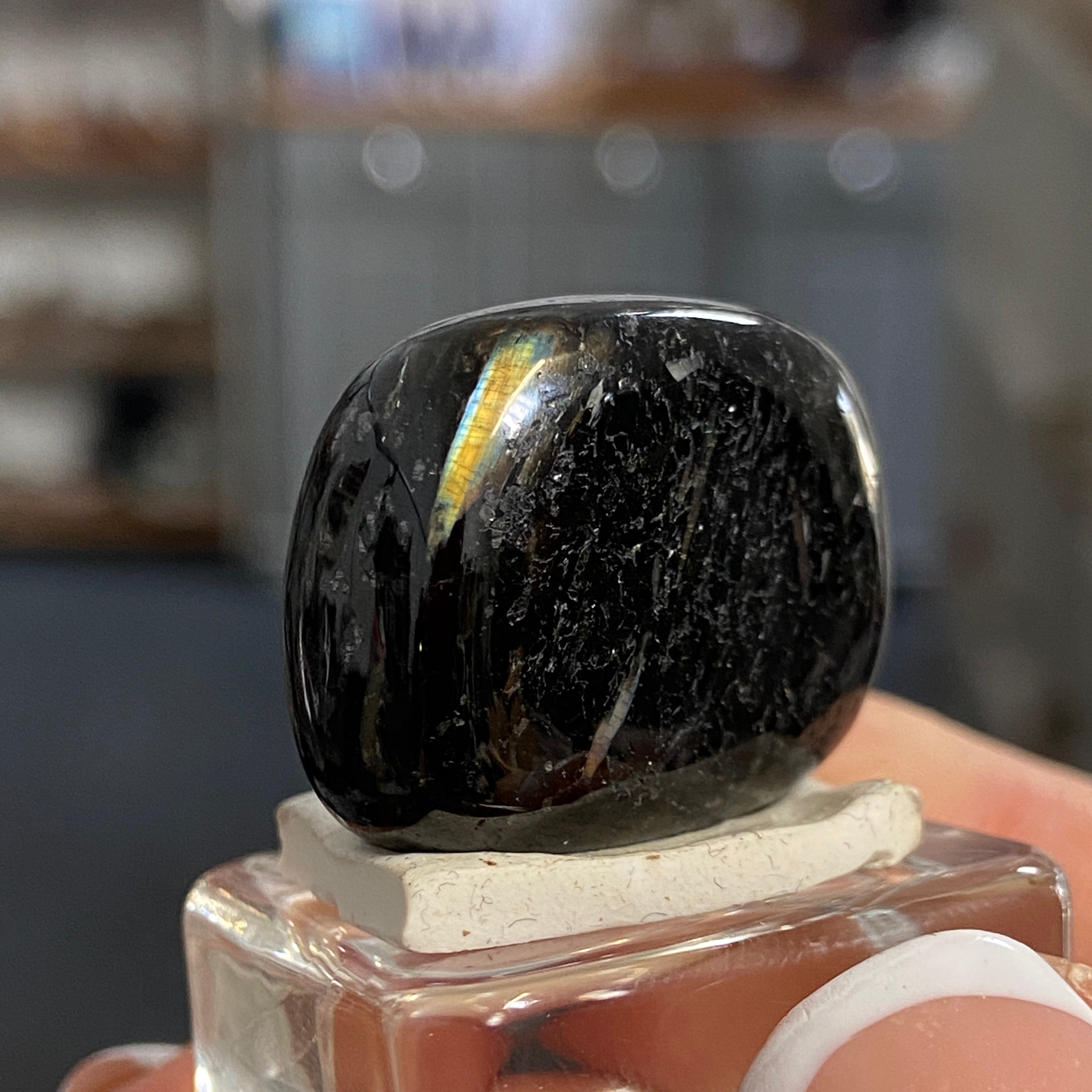 The Best Nuummite from Greenland - Tumbled Stone - AAA