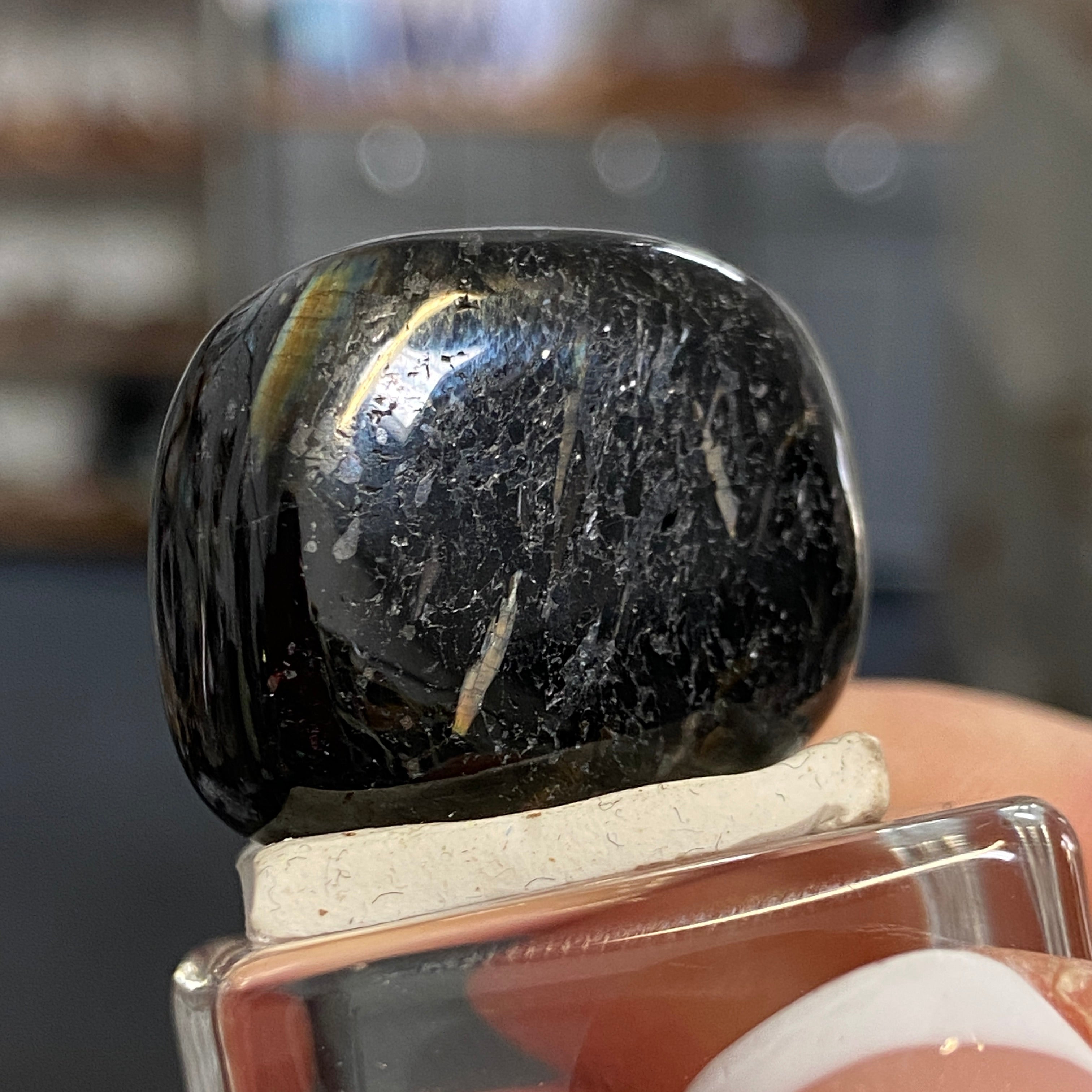 The Best Nuummite from Greenland - Tumbled Stone - AAA