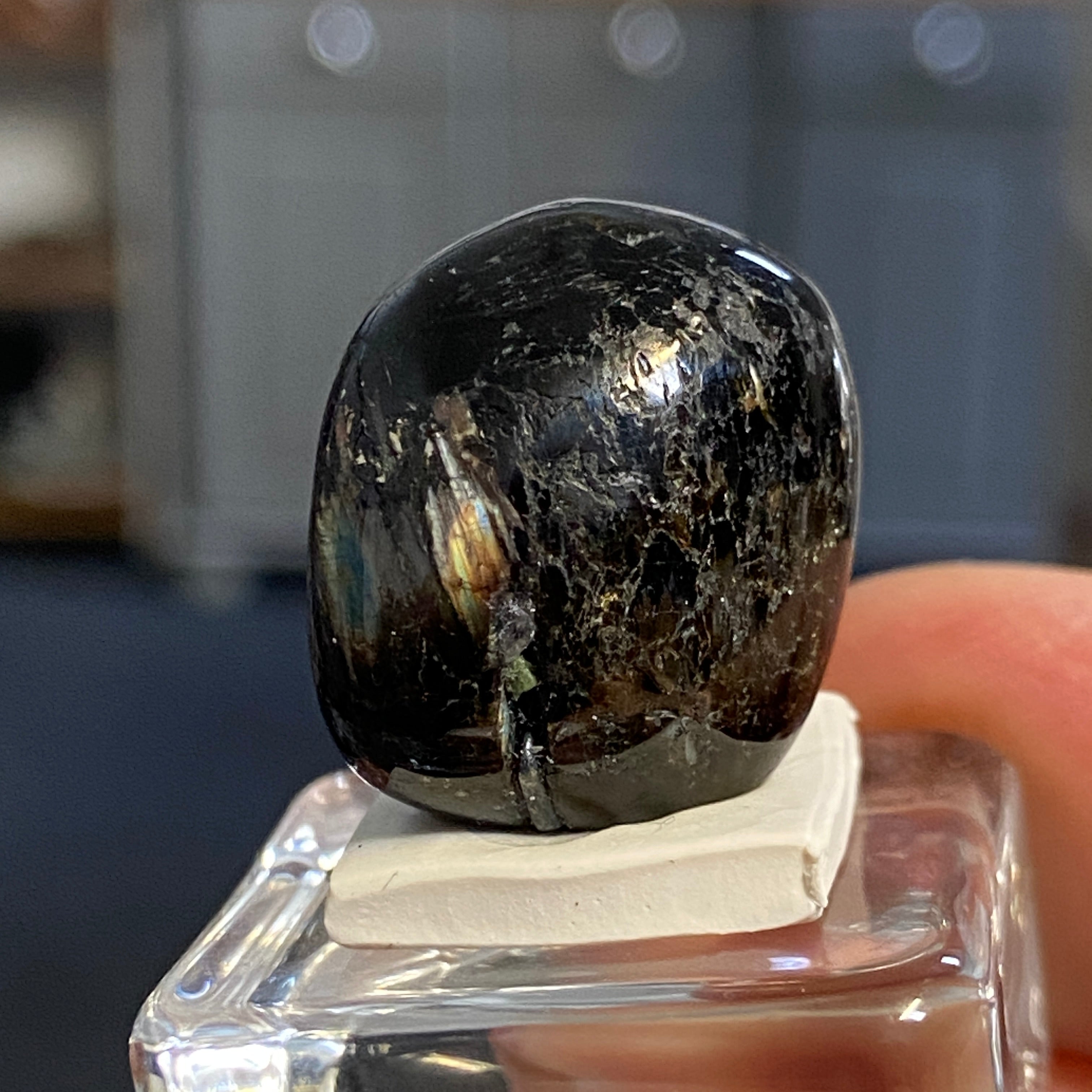 The Best Nuummite from Greenland - Tumbled Stone - AAA
