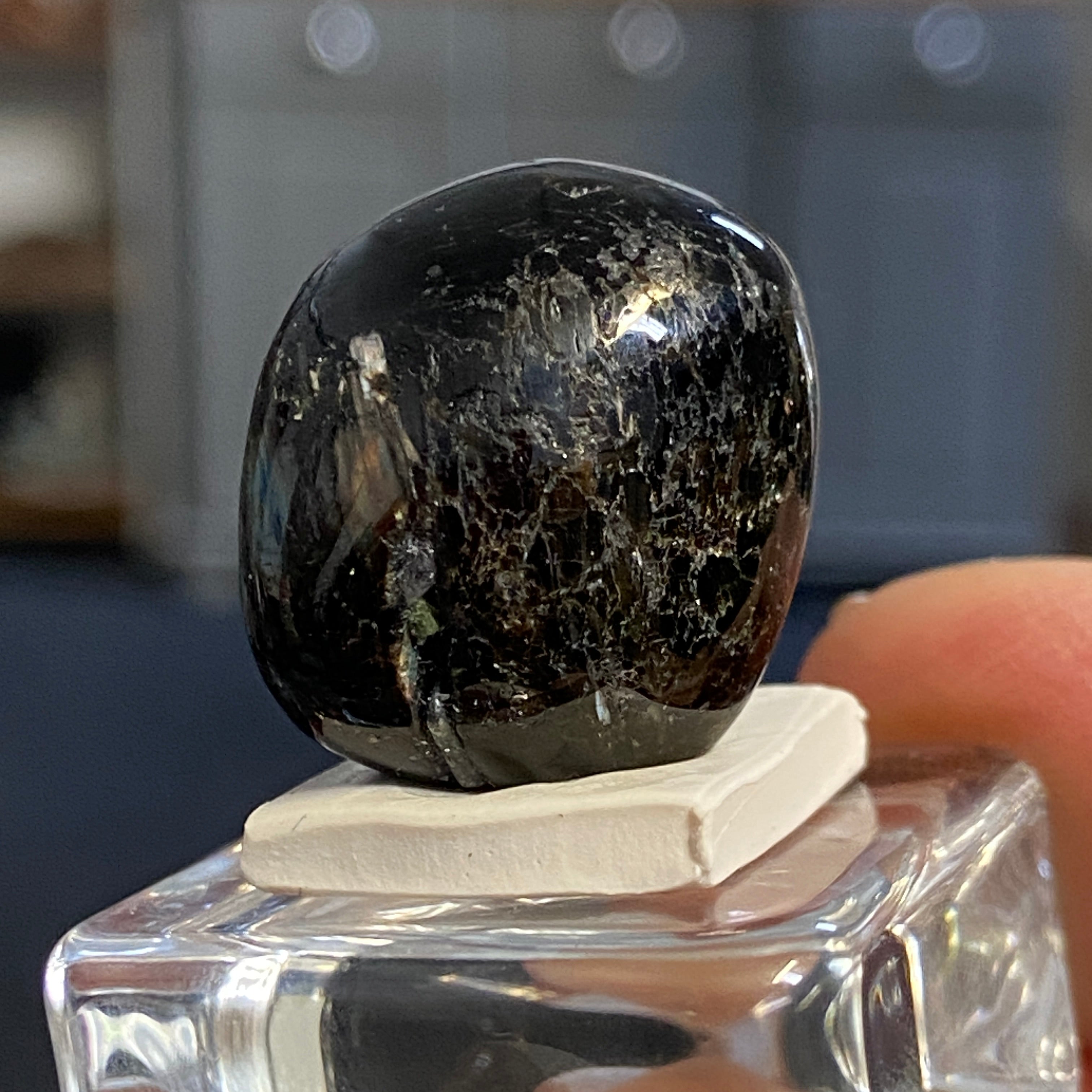 The Best Nuummite from Greenland - Tumbled Stone - AAA