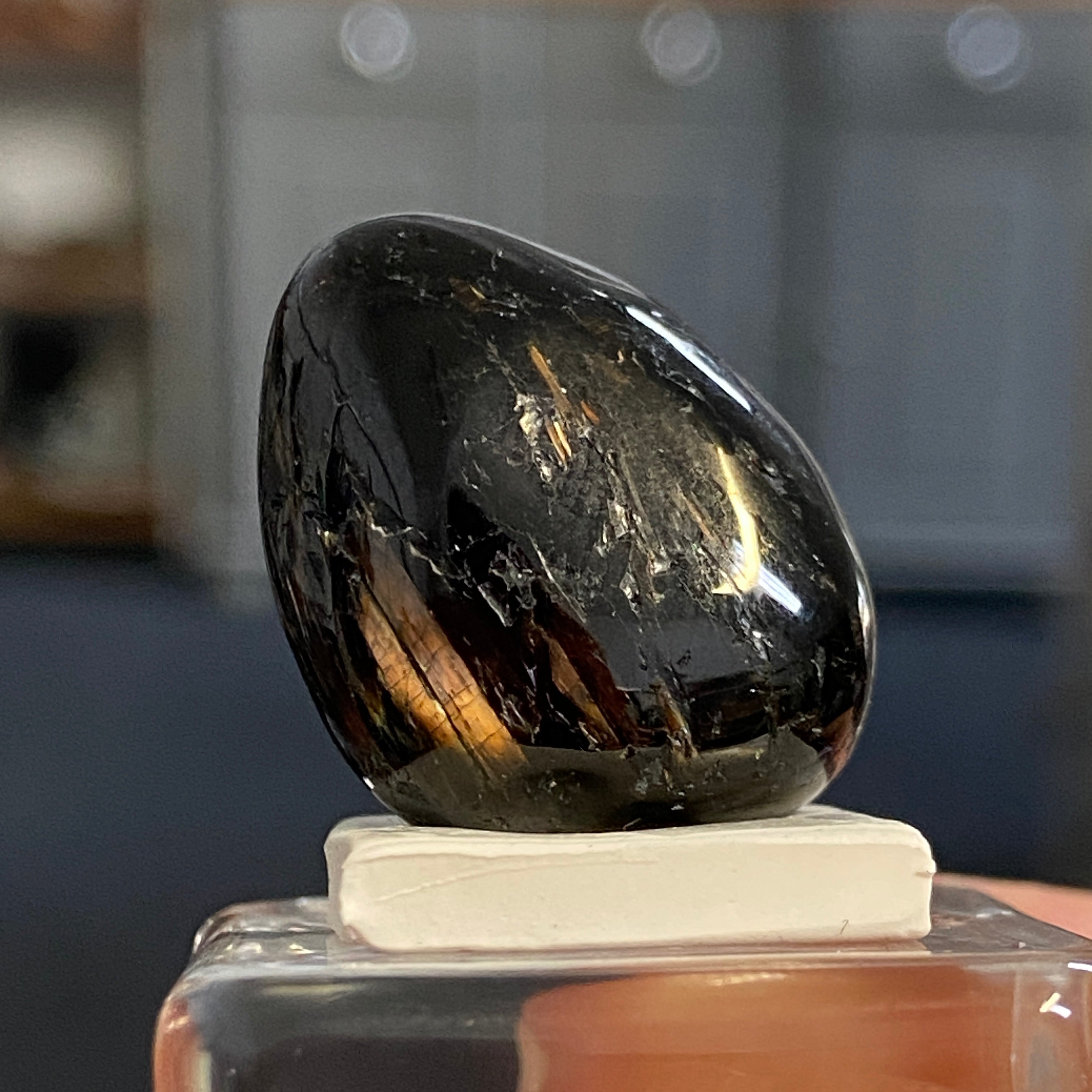 The Best Nuummite from Greenland - Tumbled Stone - AAA