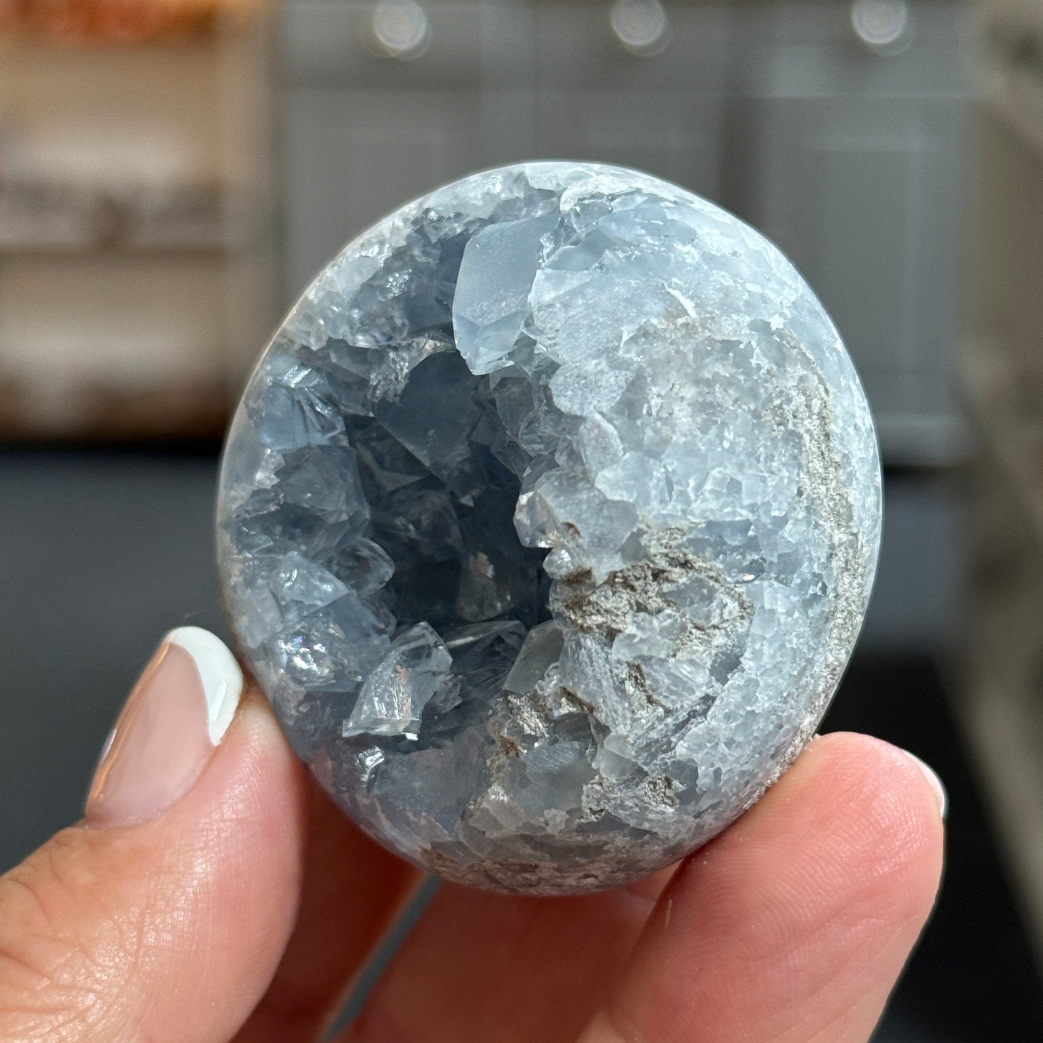 💙 Celestite Sphere – Madagascar