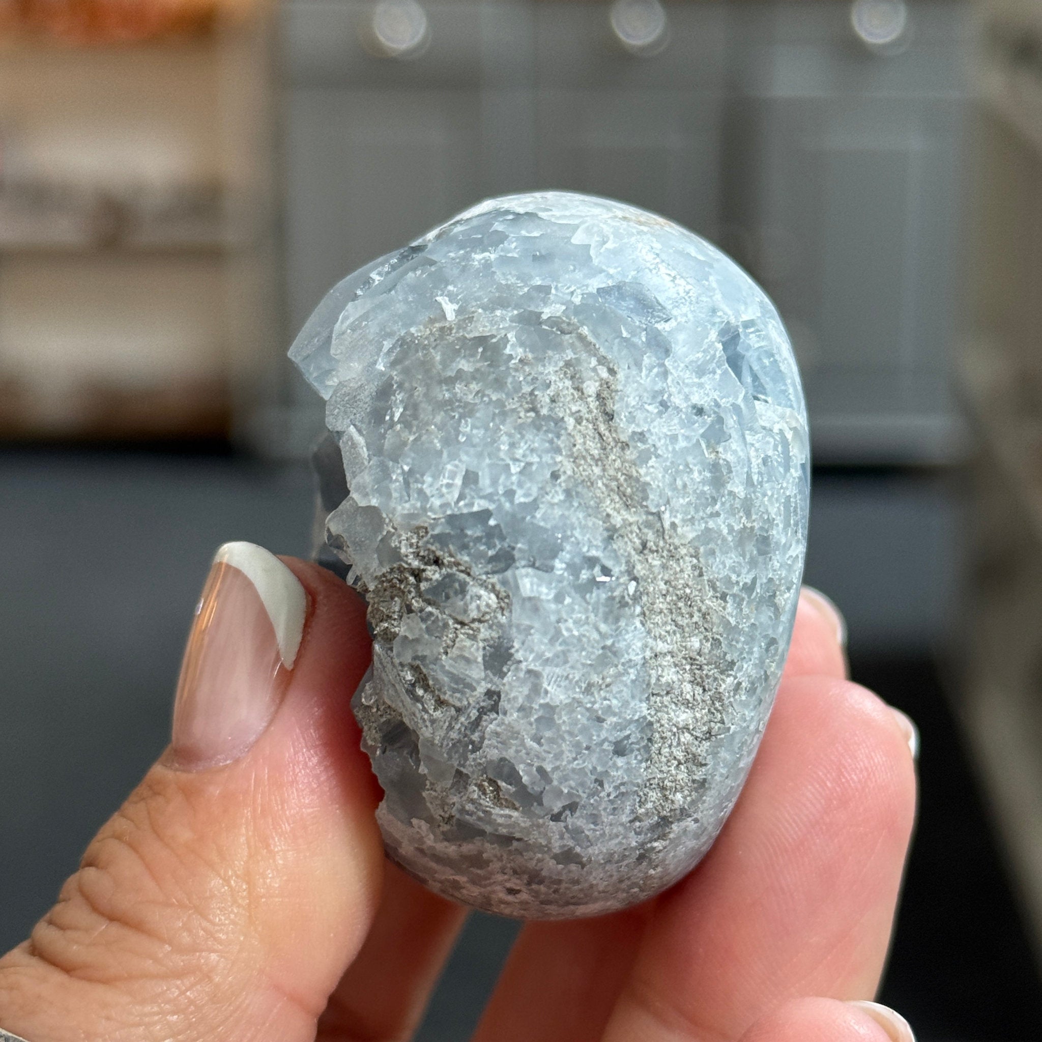 💙 Celestite Sphere – Madagascar