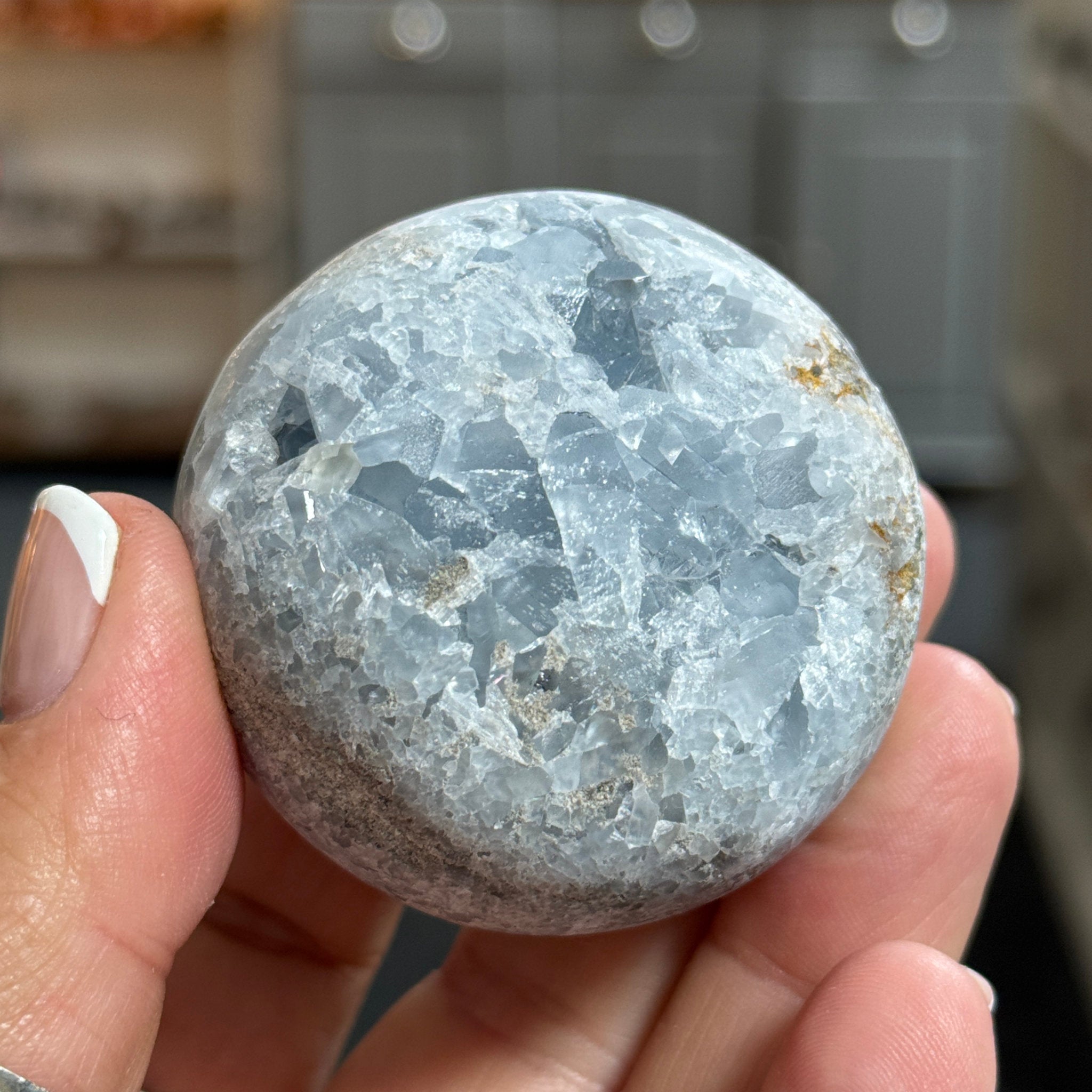 💙 Celestite Sphere – Madagascar