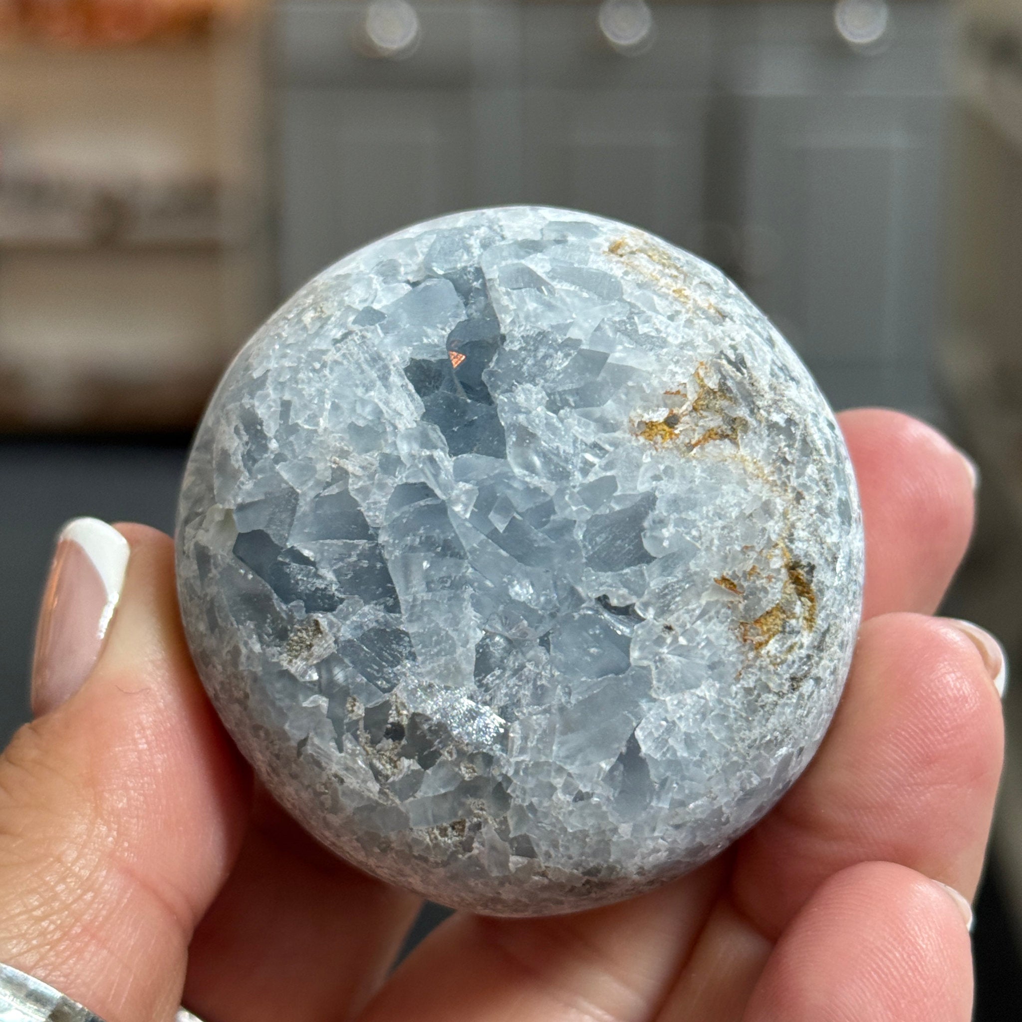 💙 Celestite Sphere – Madagascar
