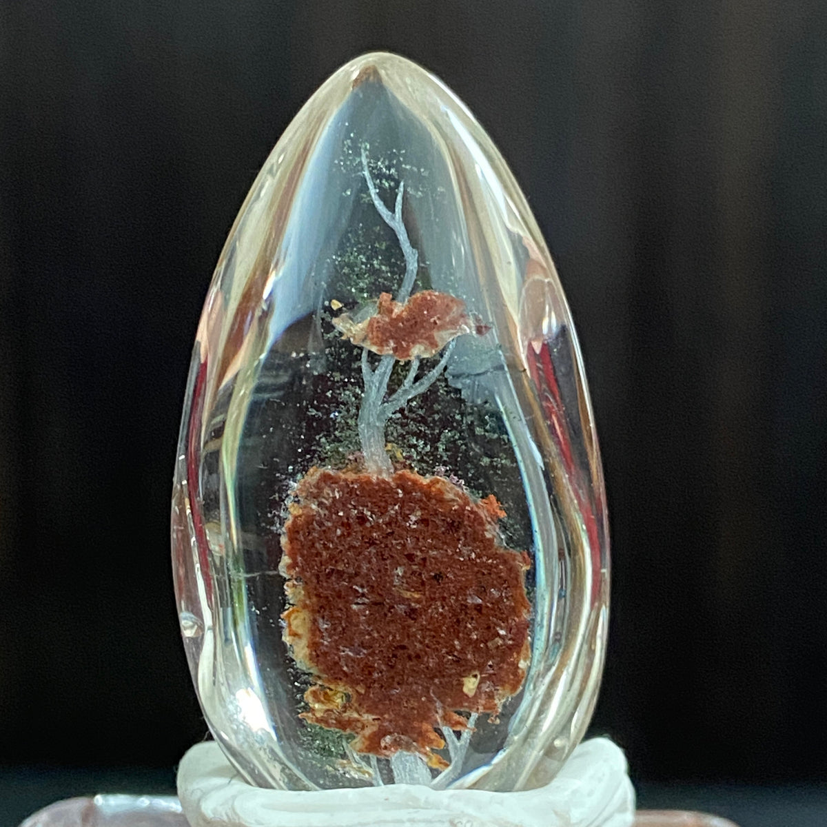 The Celestial Tree of Life — AAA Diamond-Etched Clear Landscape Quartz