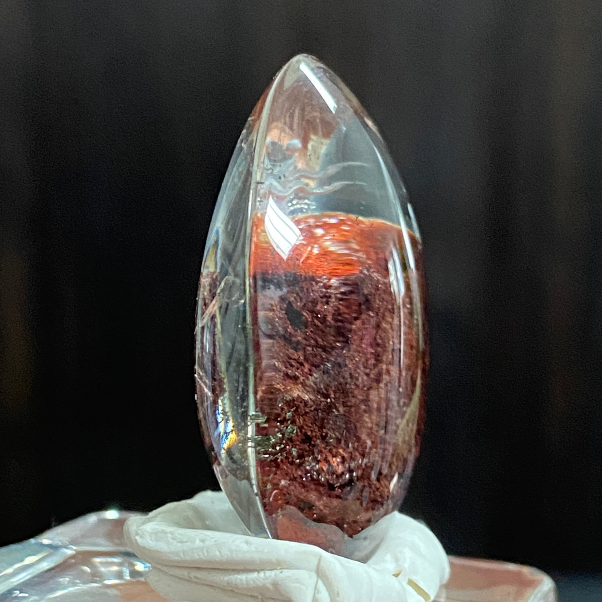 Lotus and Red Mountain Summit — AAA Diamond-Etched Fire Quartz