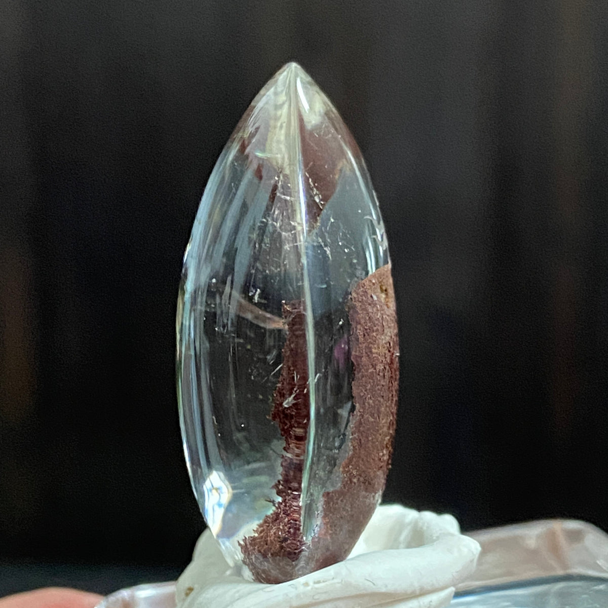 Lotus and Red Mountain Summit — AAA Diamond-Etched Fire Quartz