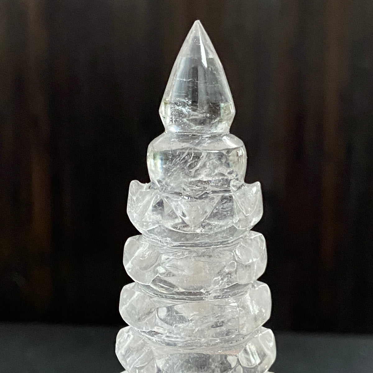 13-Layer Clear Quartz Wenchang Tower – Brazil