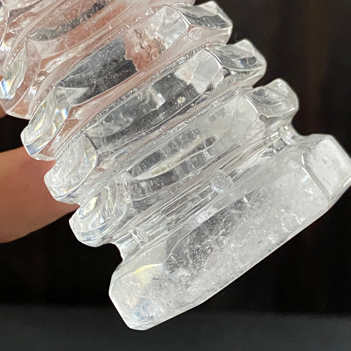 13-Layer Clear Quartz Wenchang Tower – Brazil