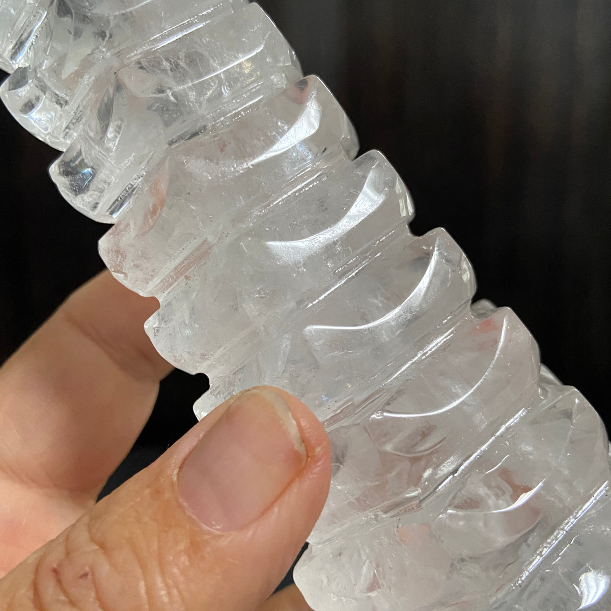 13-Layer Clear Quartz Wenchang Tower – Brazil