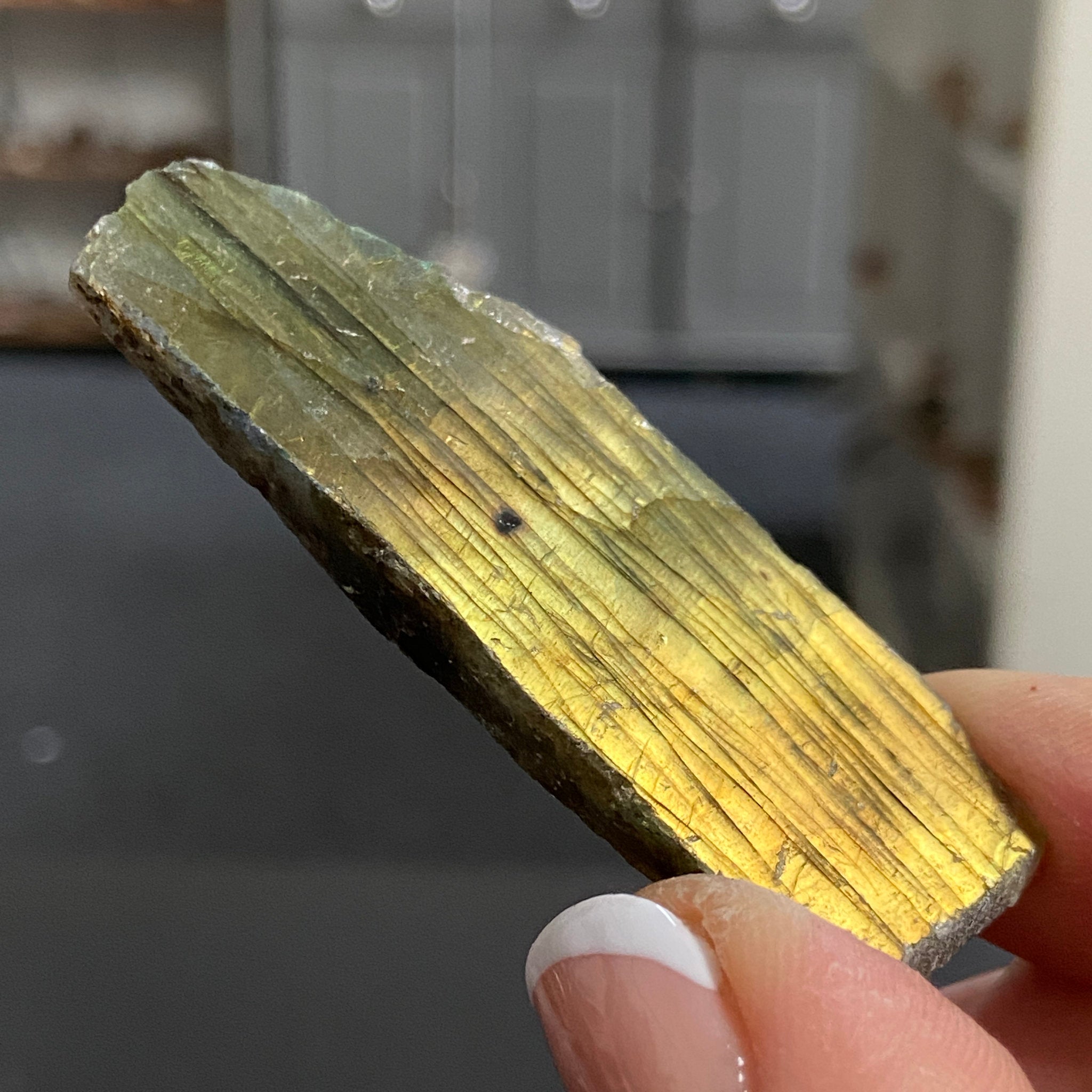 Madagascan Labradorite Slice – New Beginnings & Intuition