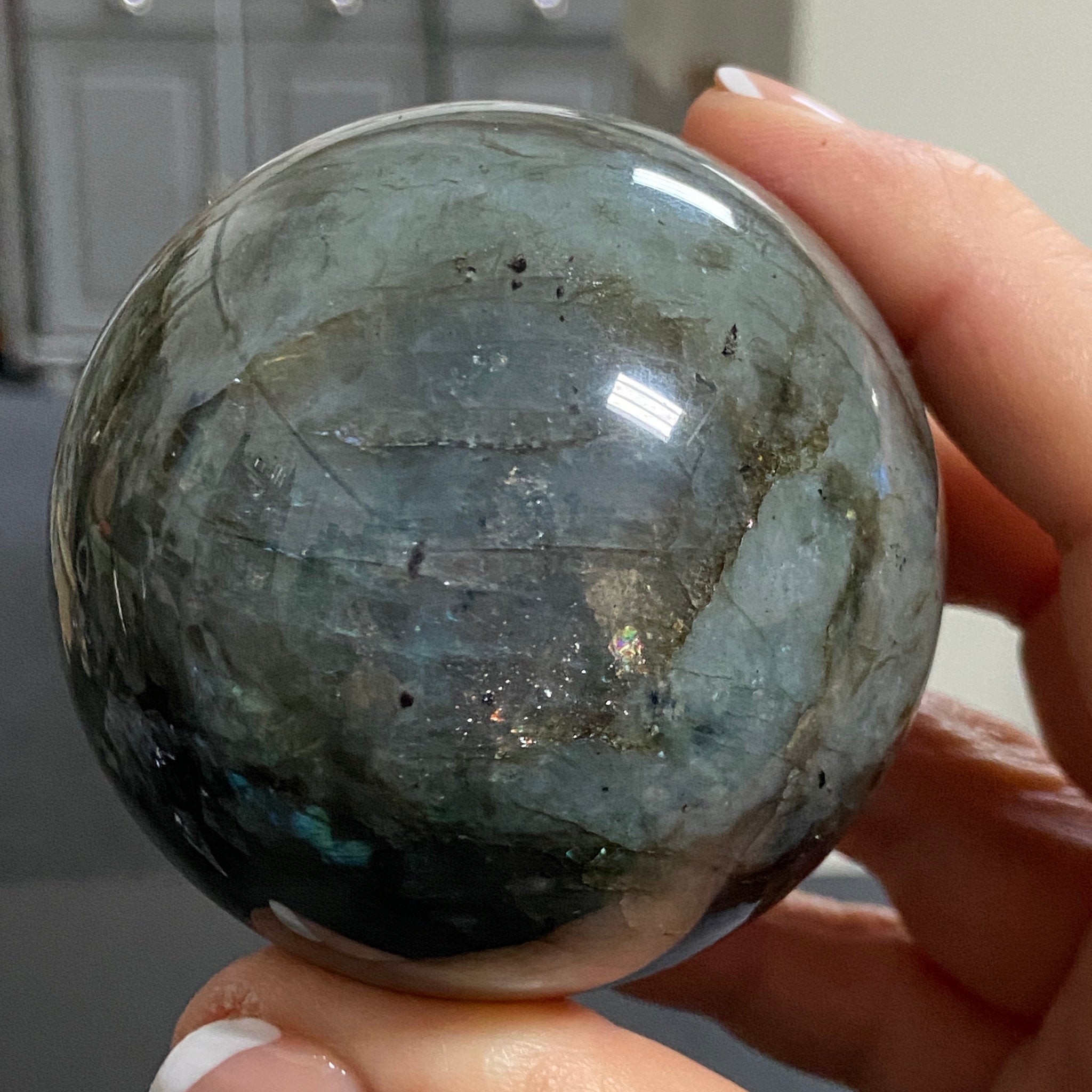 Madagascan Labradorite Sphere – New Beginnings & Intuition