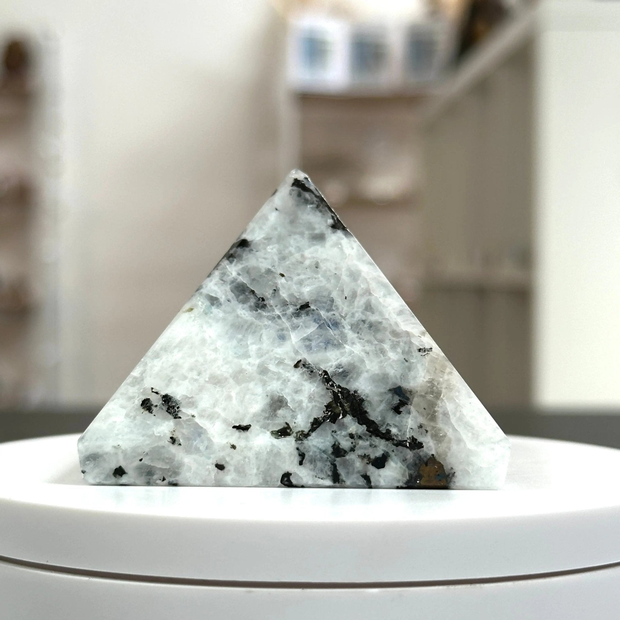 Rainbow Moonstone Pyramid Castle Rocks Cornwall