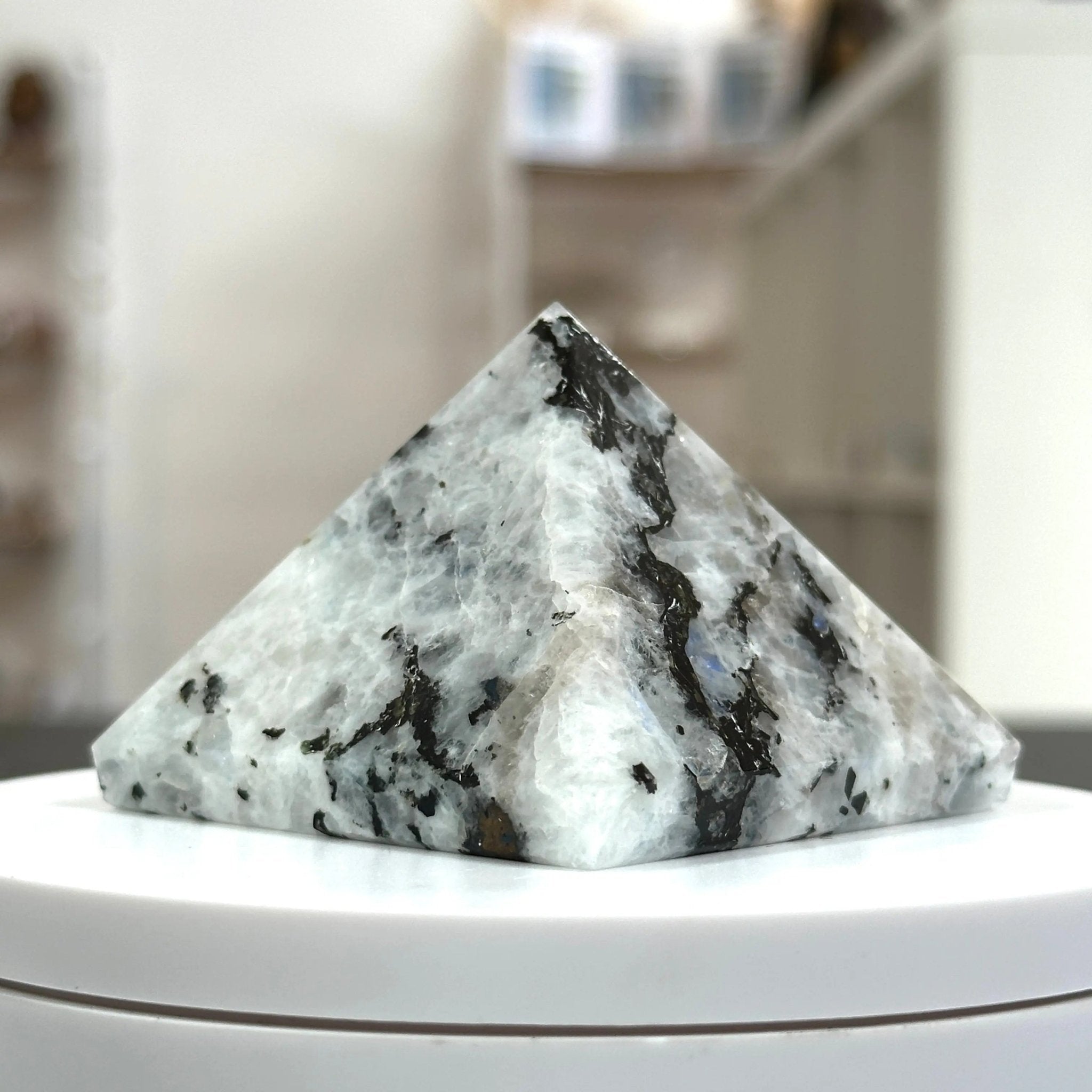 Rainbow Moonstone Pyramid Castle Rocks Cornwall