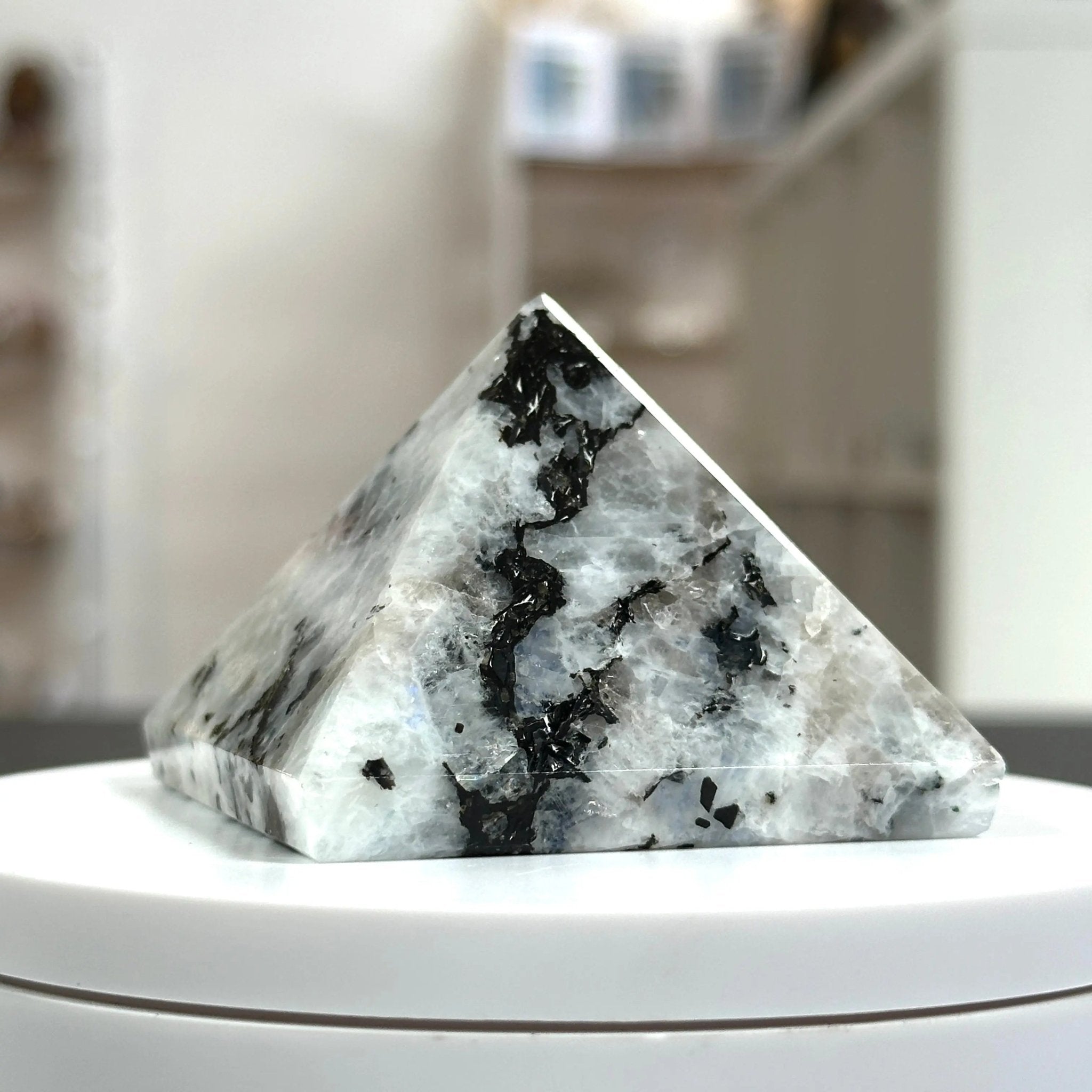 Rainbow Moonstone Pyramid Castle Rocks Cornwall