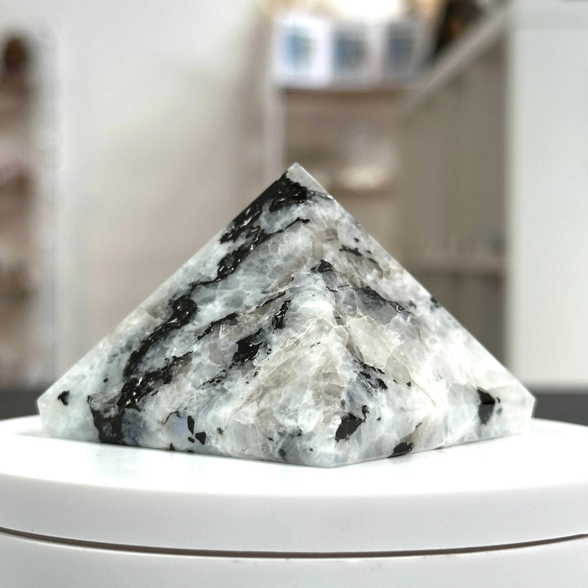 Rainbow Moonstone Pyramid Castle Rocks Cornwall