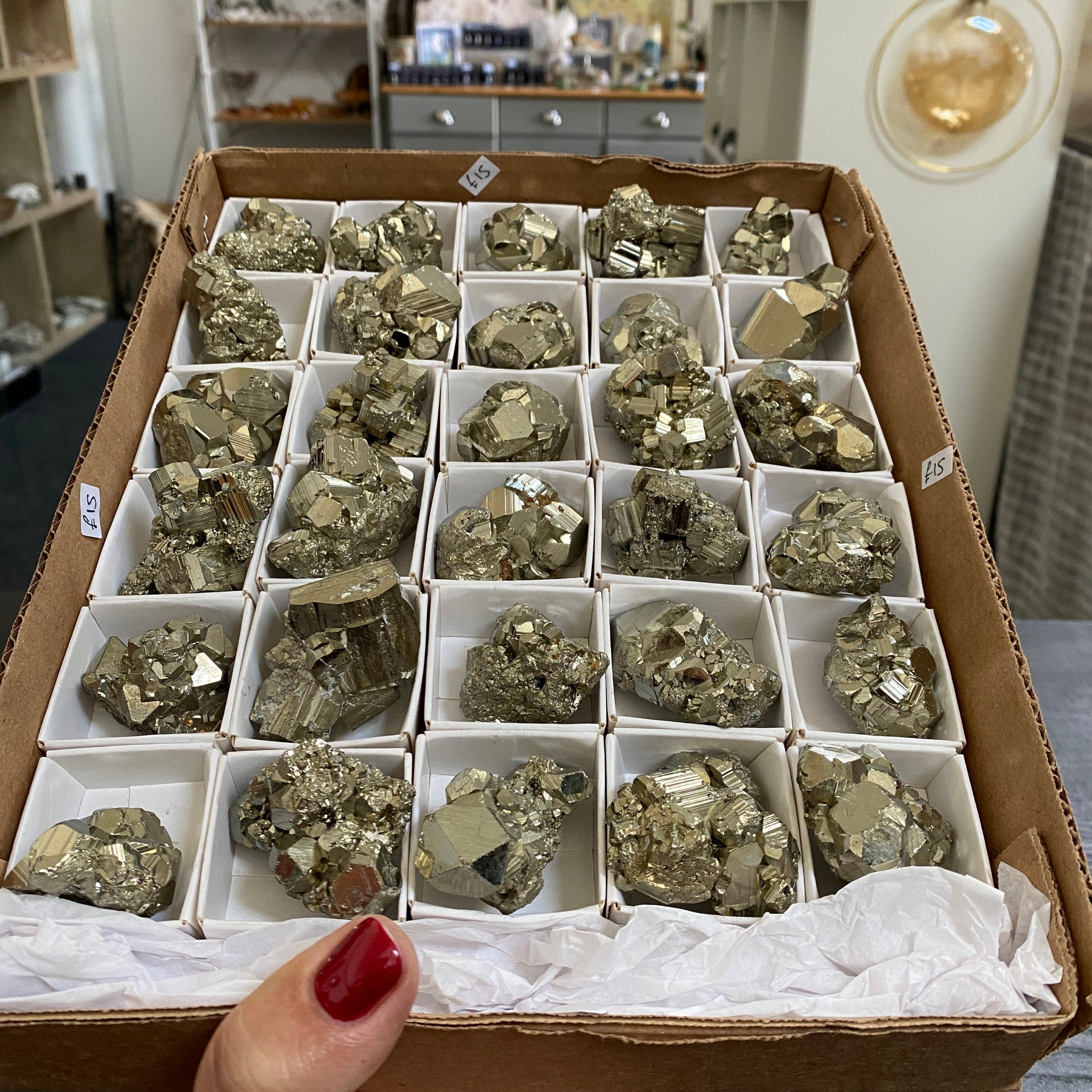AA Natural Peruvian Pyrite Clusters