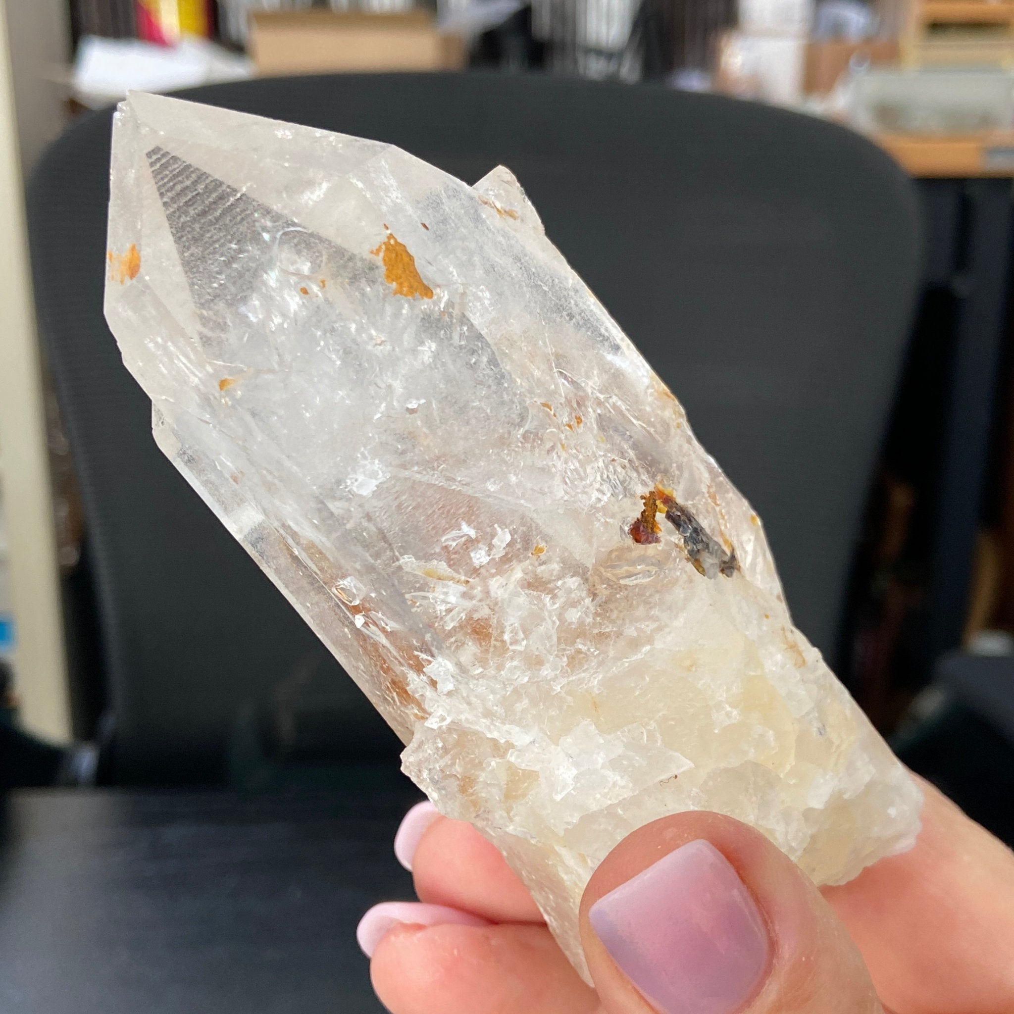 Phoenix Fire Lemurian Quartz Point – Penas Blancas, Colombia