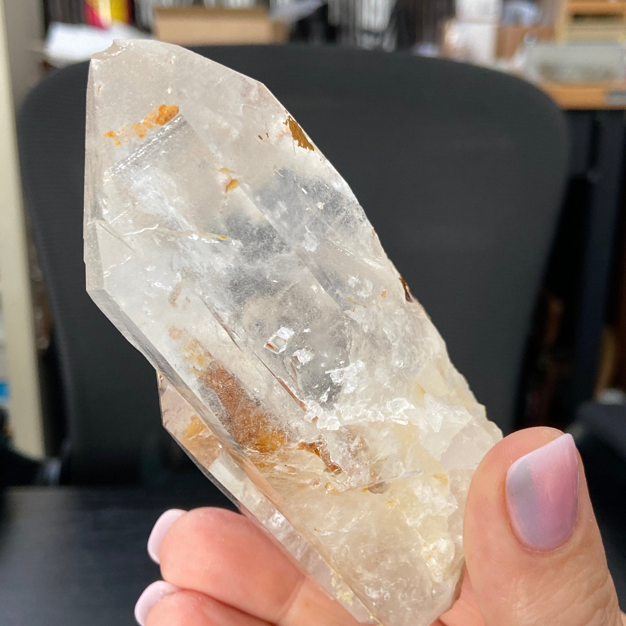 Phoenix Fire Lemurian Quartz Point – Penas Blancas, Colombia