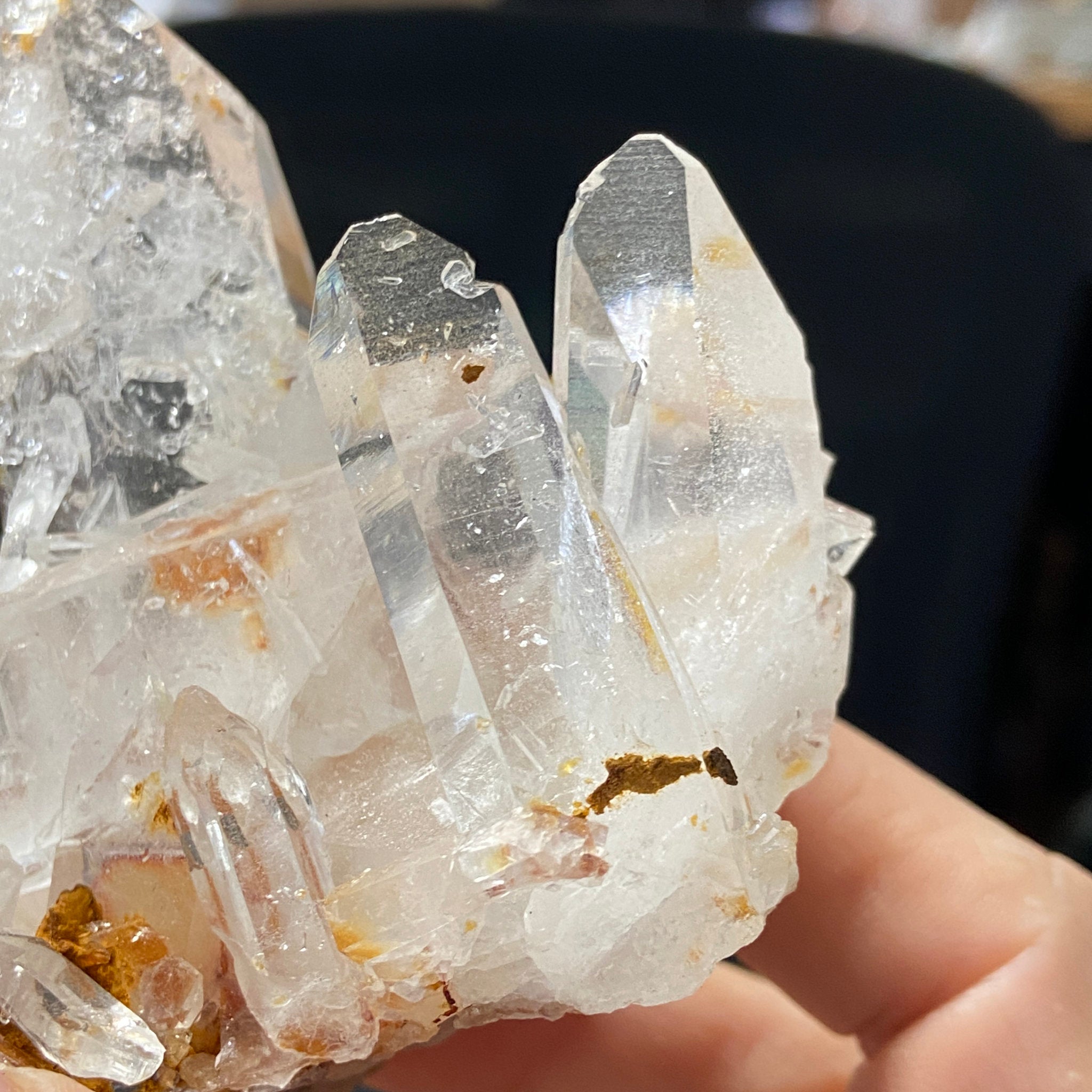 Phoenix Fire Lemurian Quartz Cluster – Penas Blancas, Colombia