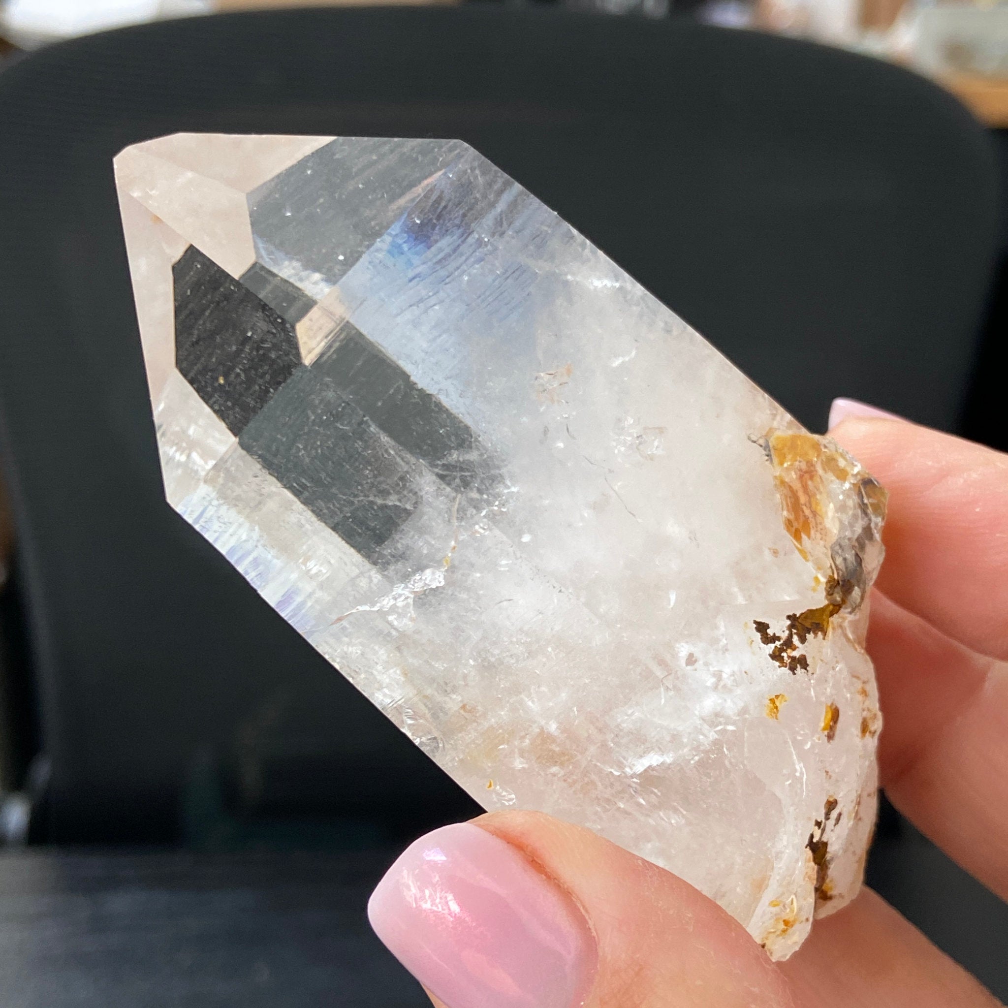 Phoenix Fire Lemurian Quartz Point – Penas Blancas, Colombia