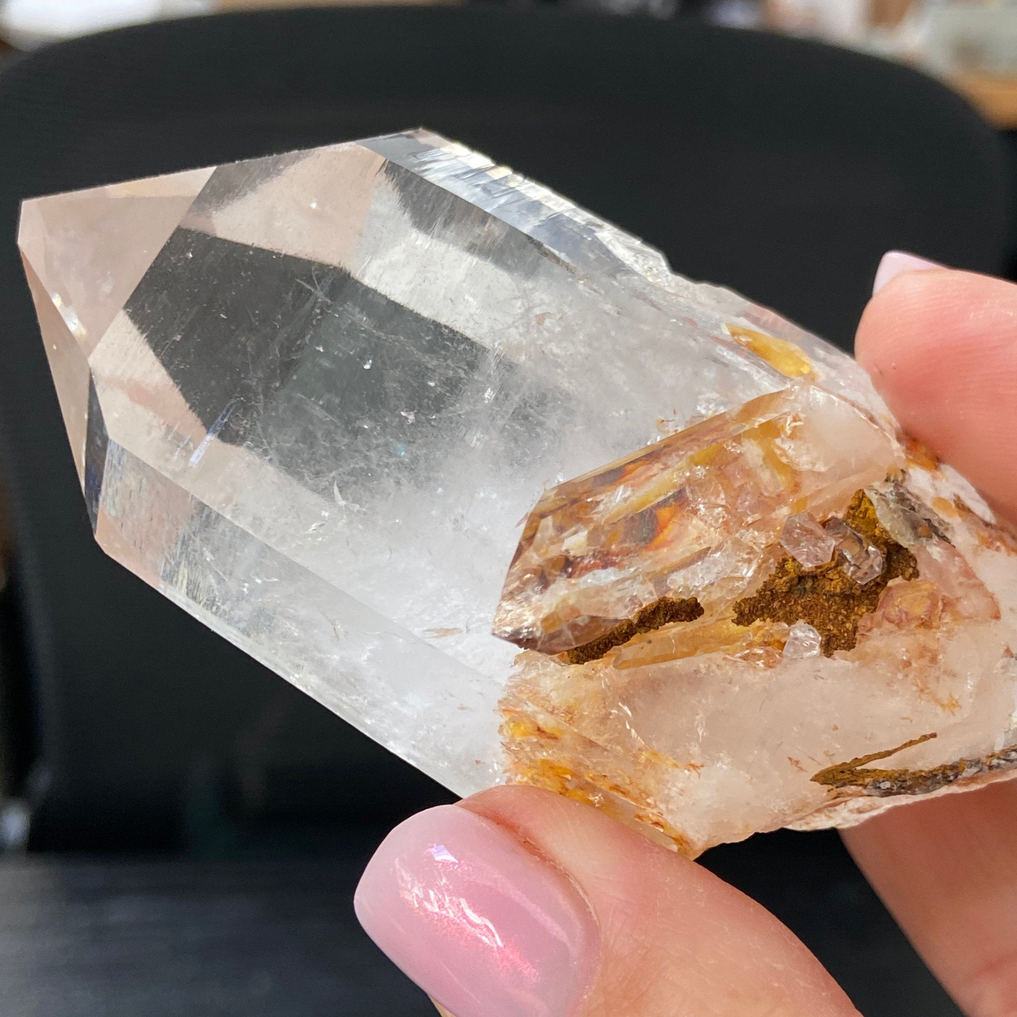 Phoenix Fire Lemurian Quartz Point – Penas Blancas, Colombia