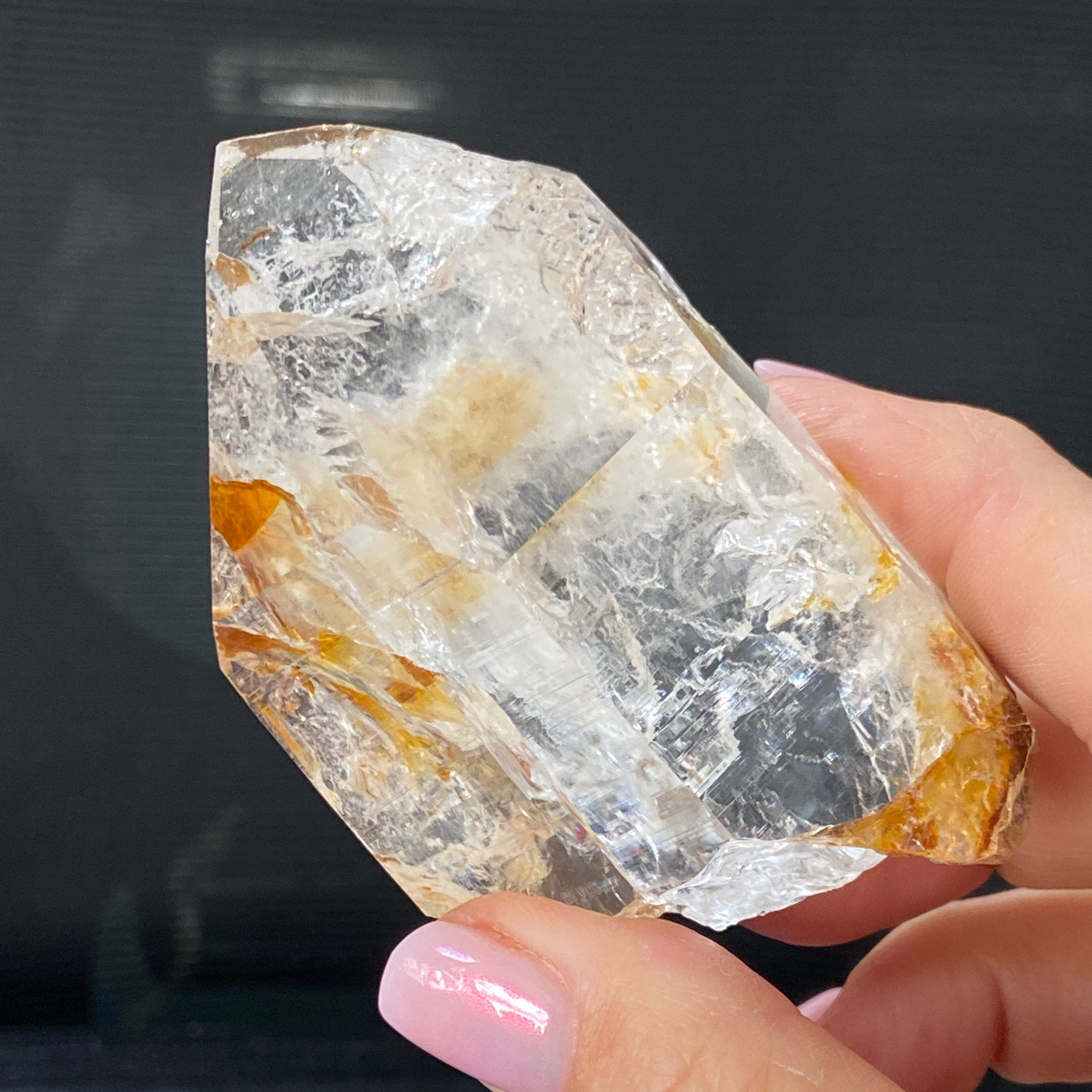 Phoenix Fire Lemurian Quartz Point with Record Keepers – Penas Blancas, Colombia
