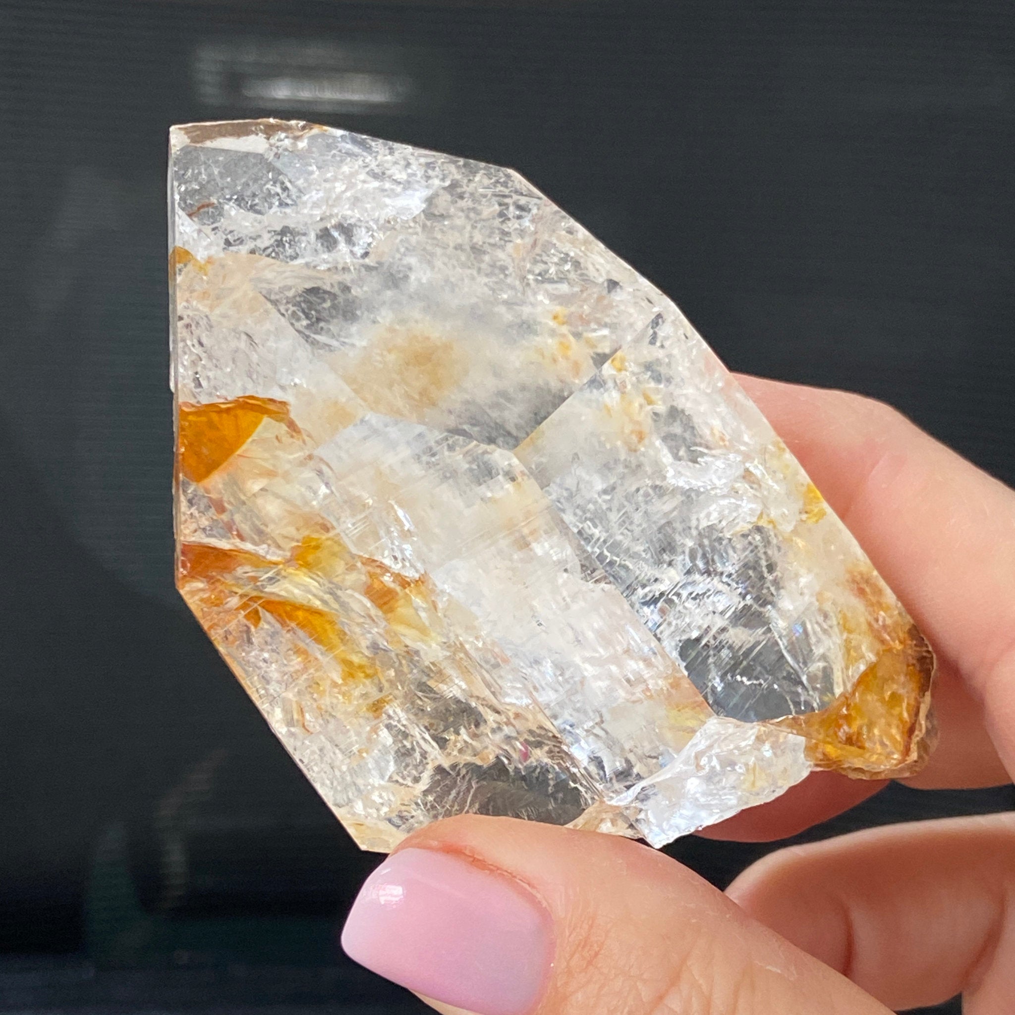 Phoenix Fire Lemurian Quartz Point with Record Keepers – Penas Blancas, Colombia