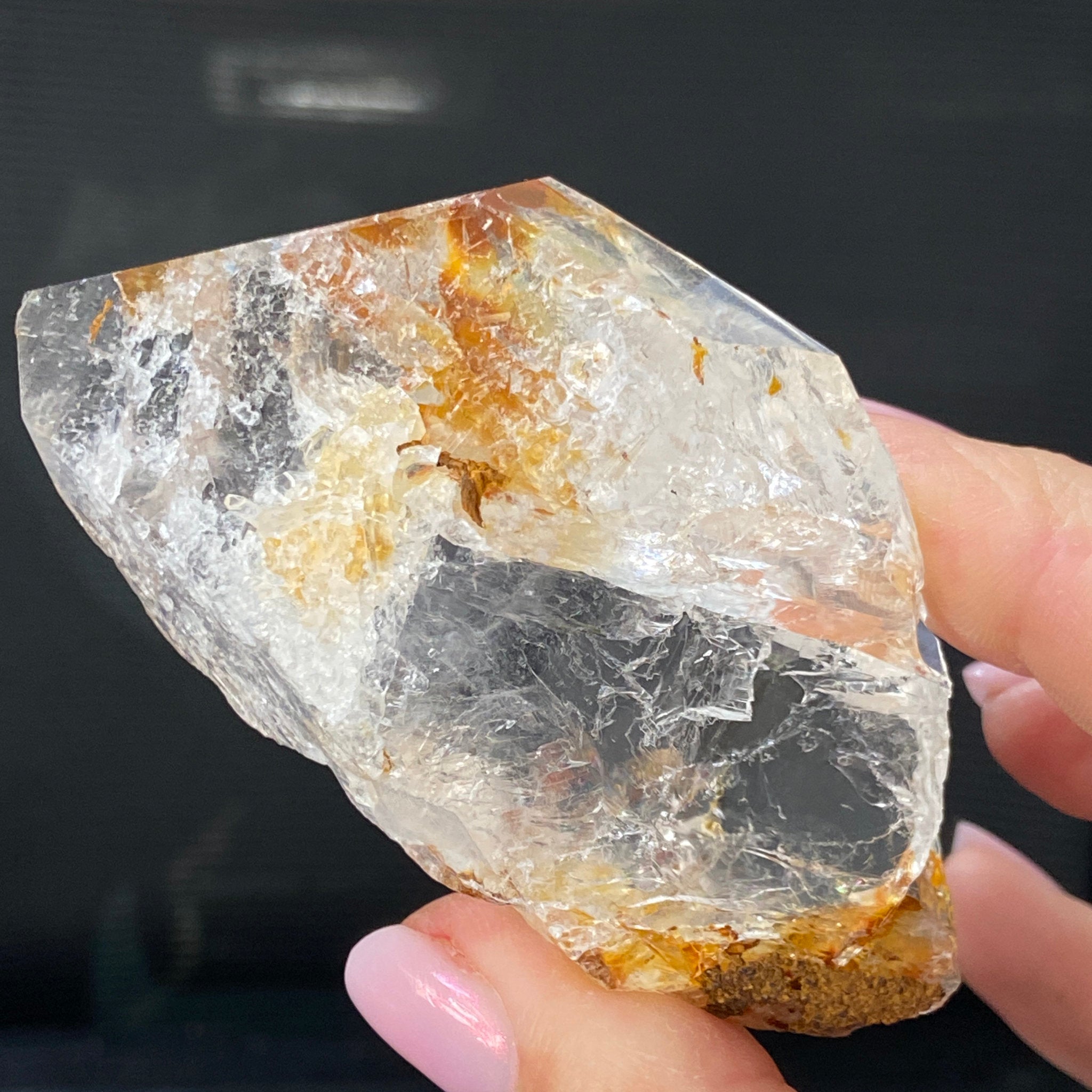 Phoenix Fire Lemurian Quartz Point with Record Keepers – Penas Blancas, Colombia