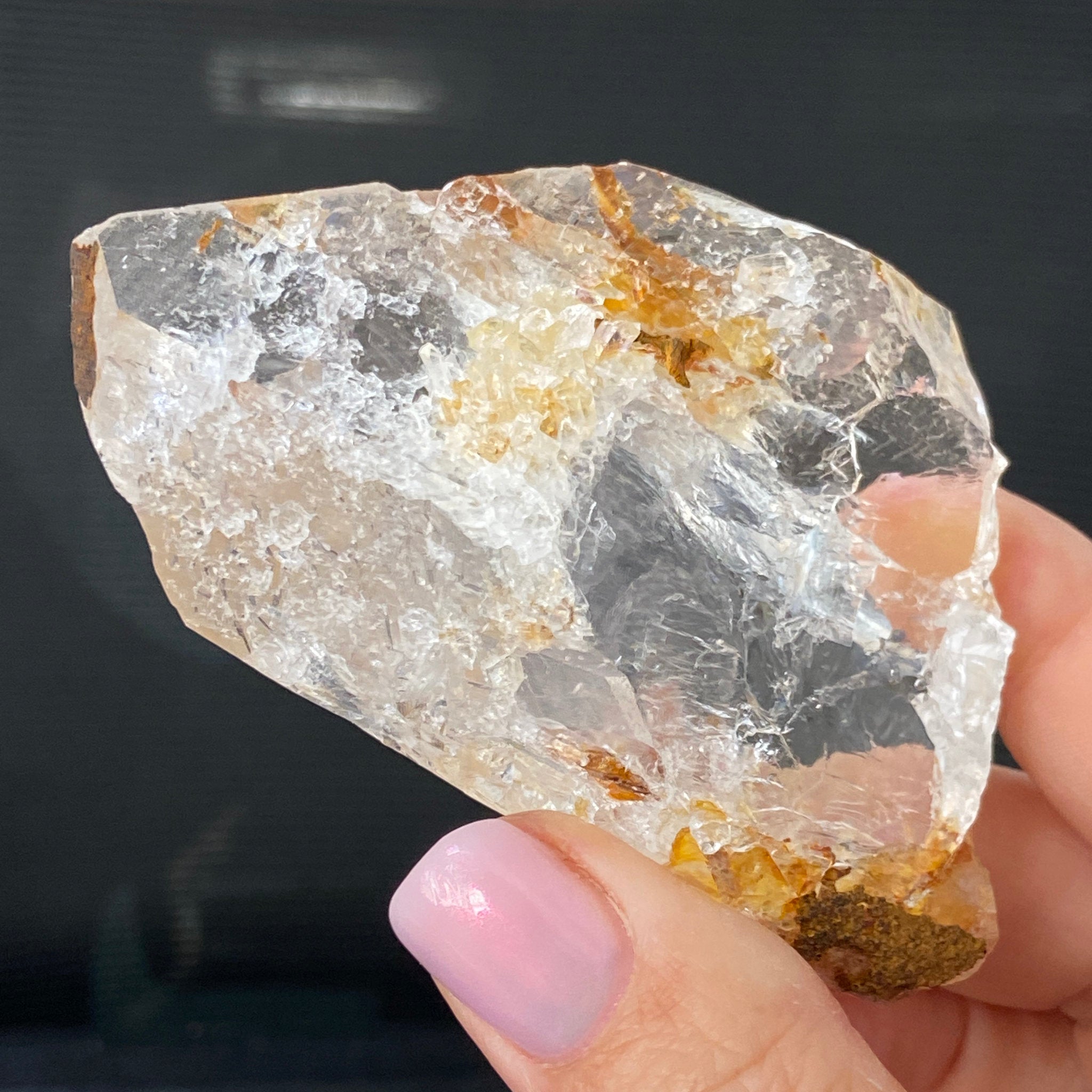 Phoenix Fire Lemurian Quartz Point with Record Keepers – Penas Blancas, Colombia