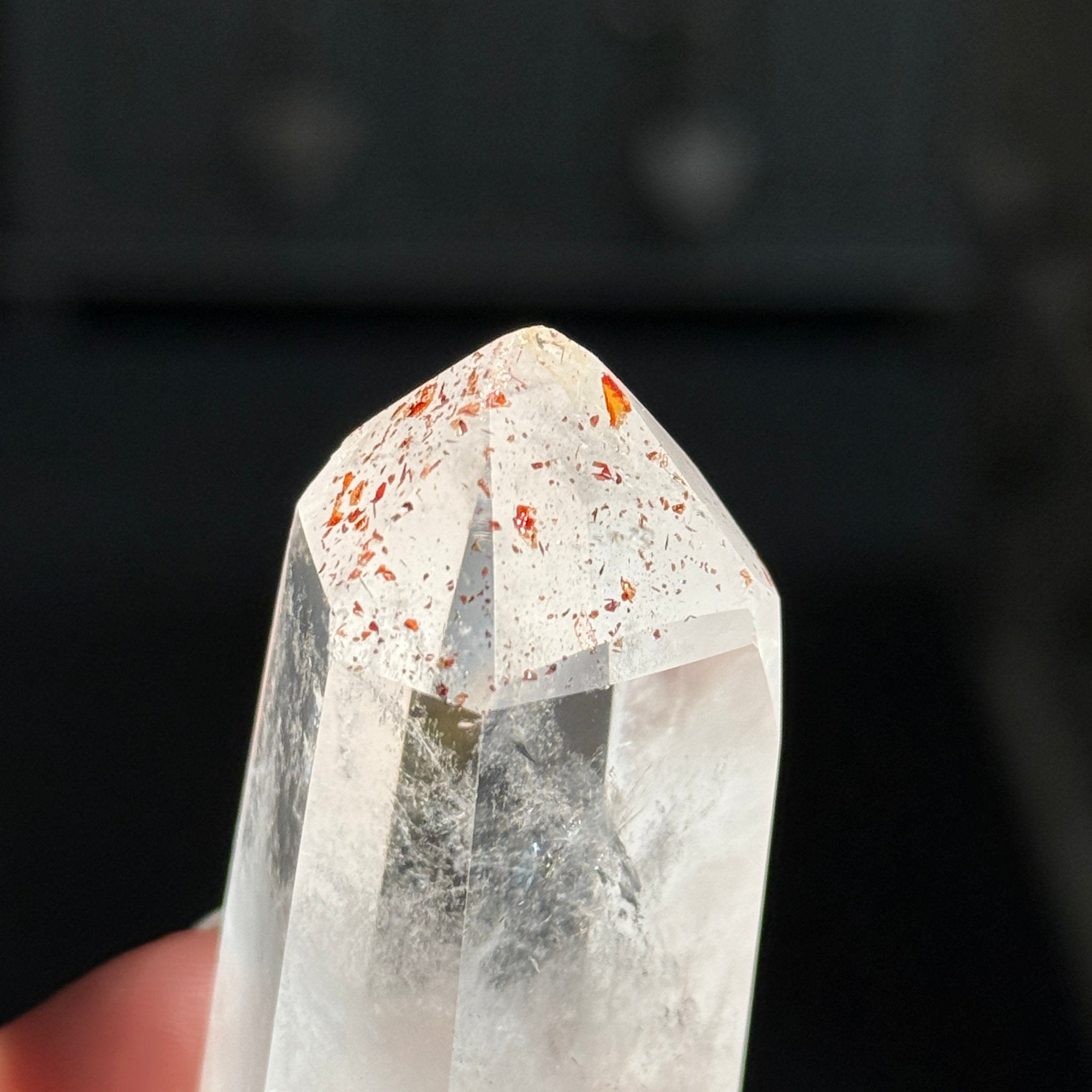 ❤️🔥 Harlequin Clear Quartz Tower – Madagascar