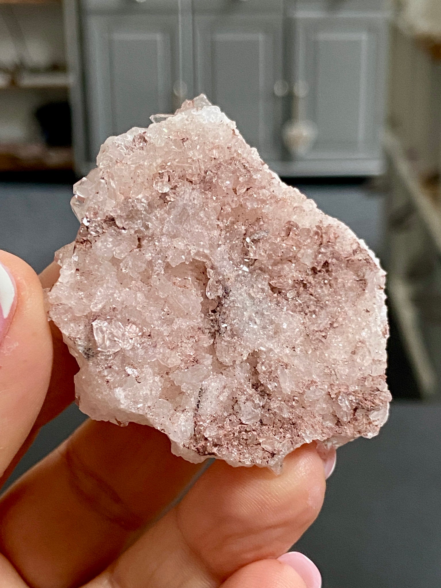 🌸 Sacred Pink Lemurian Quartz Cluster