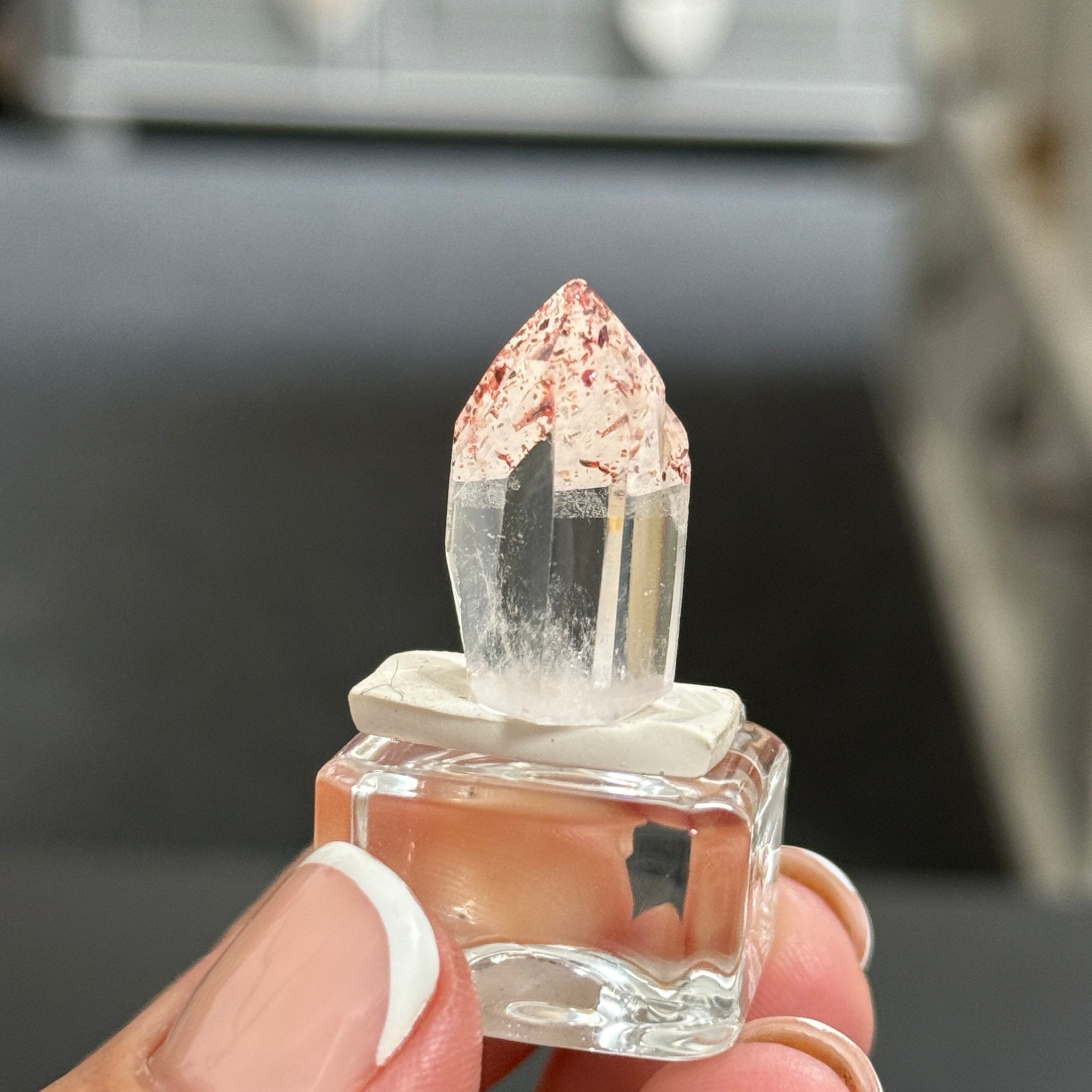 ❤️🔥 Mini Harlequin Clear Quartz Tower – Madagascar