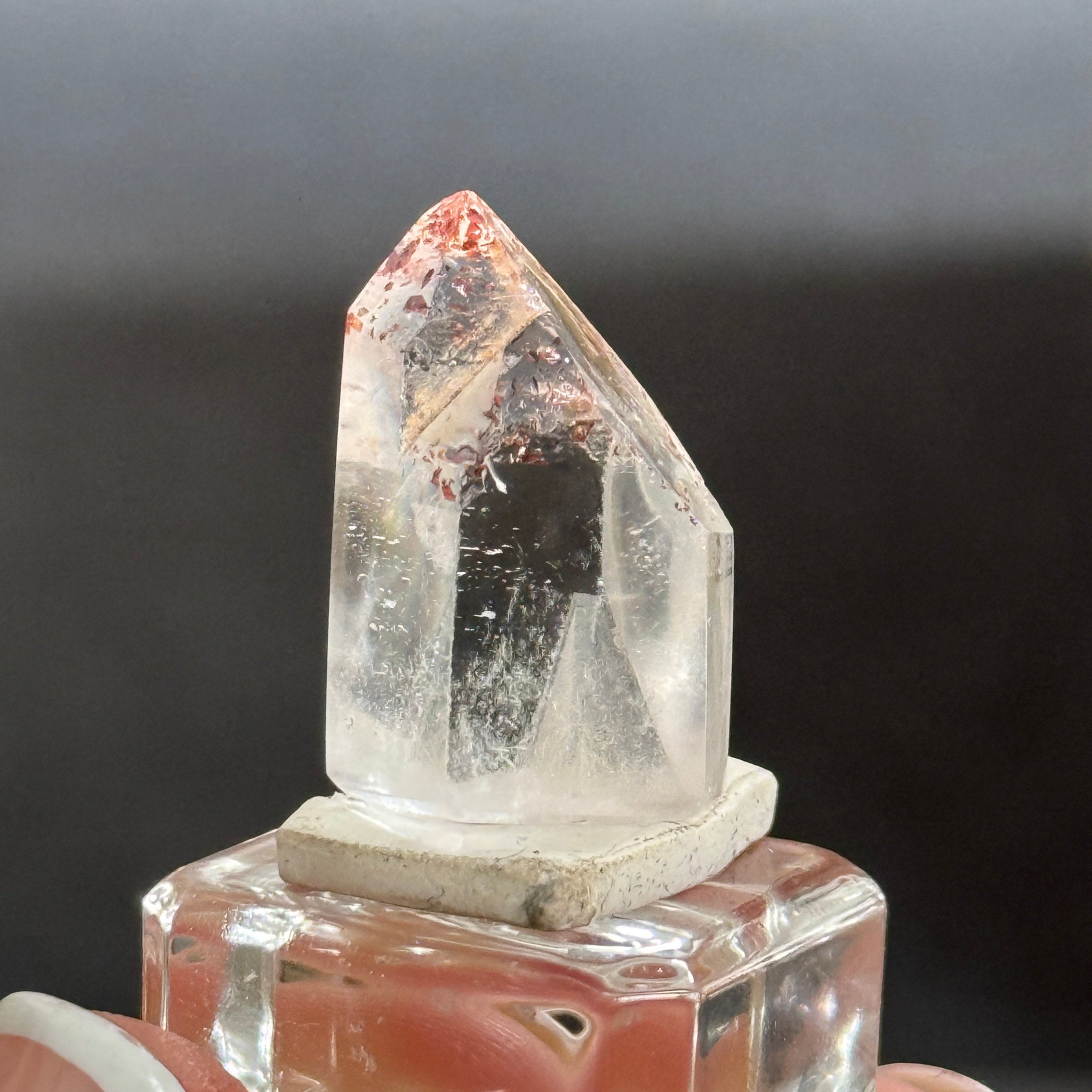 ❤️🔥 Mini Harlequin Clear Quartz Tower – Madagascar