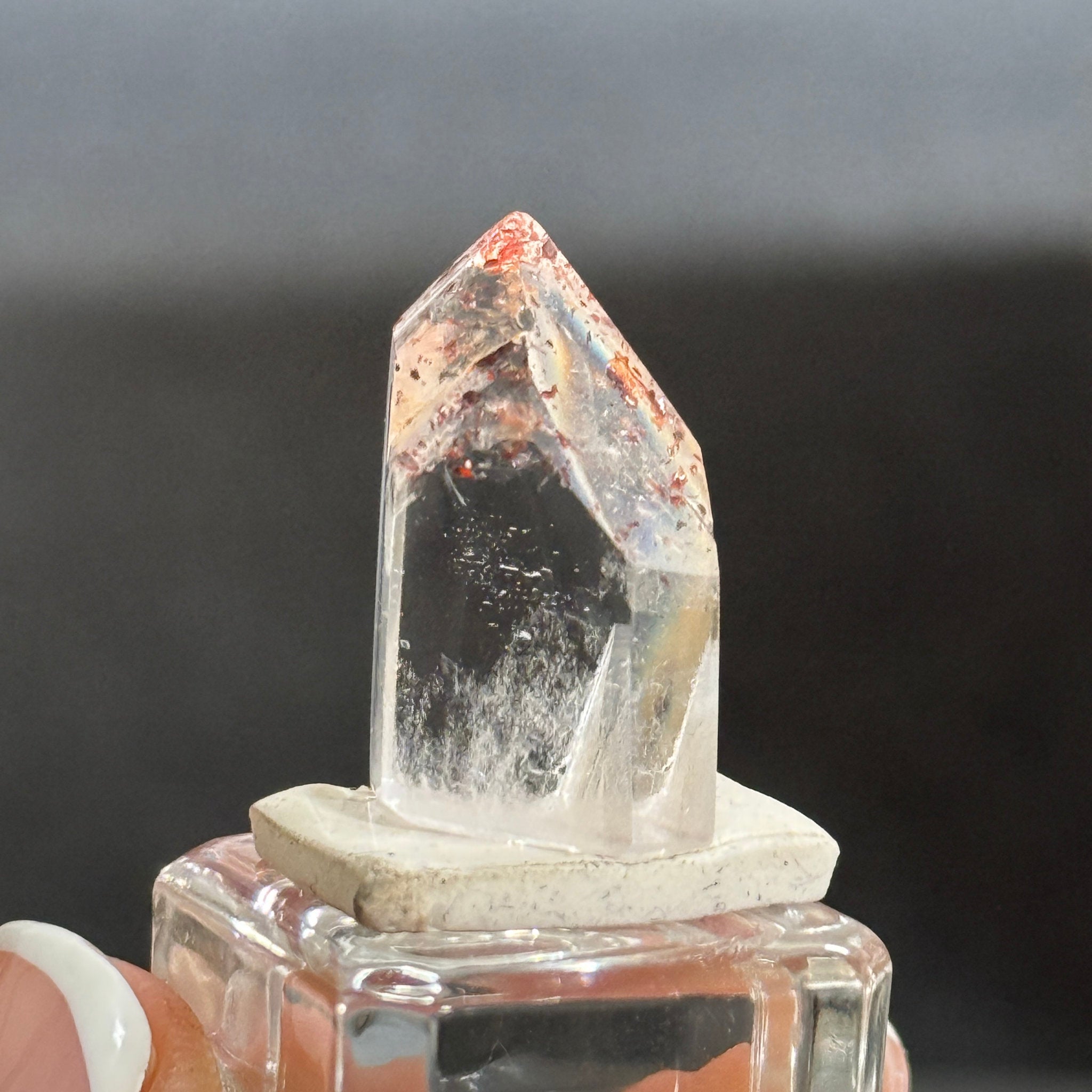 ❤️🔥 Mini Harlequin Clear Quartz Tower – Madagascar