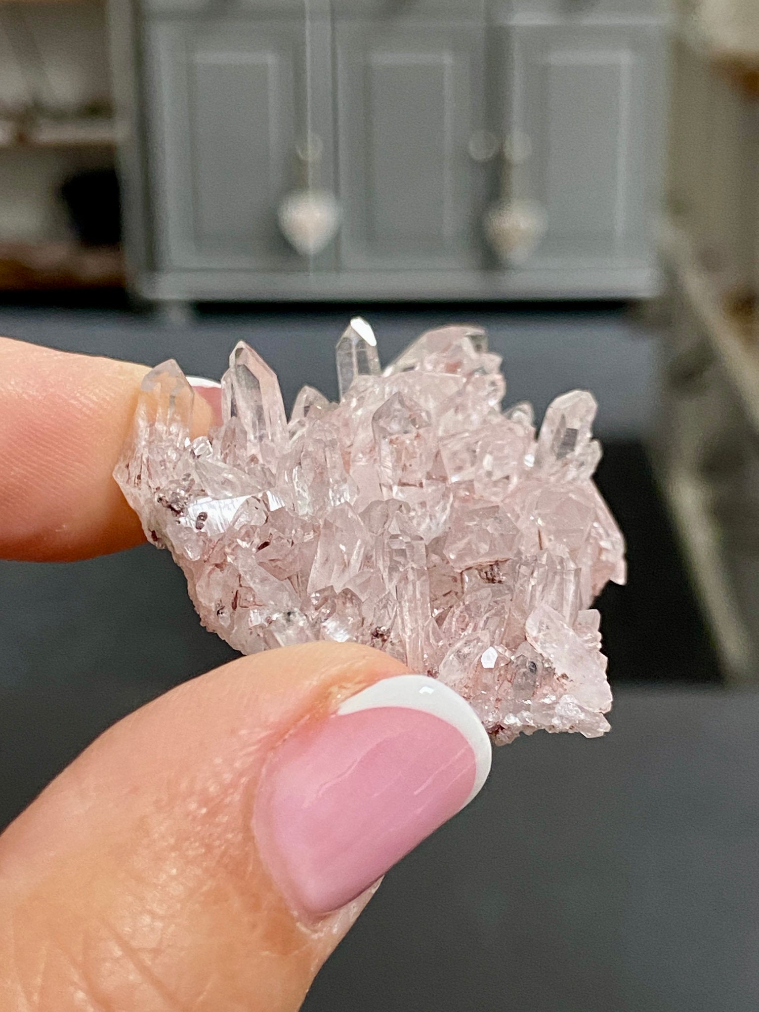 🌸 Sacred Pink Lemurian Quartz Cluster