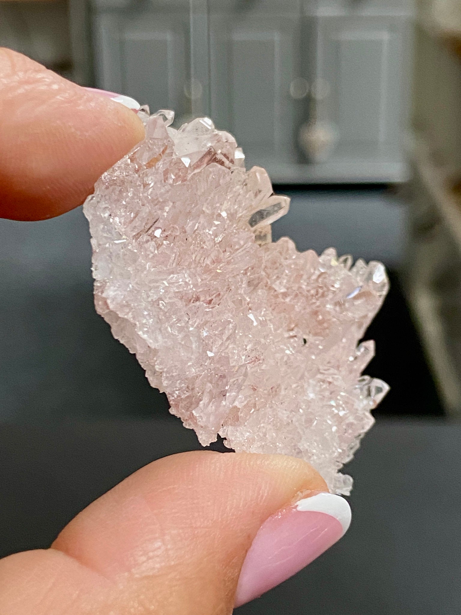 🌸 Sacred Pink Lemurian Quartz Cluster